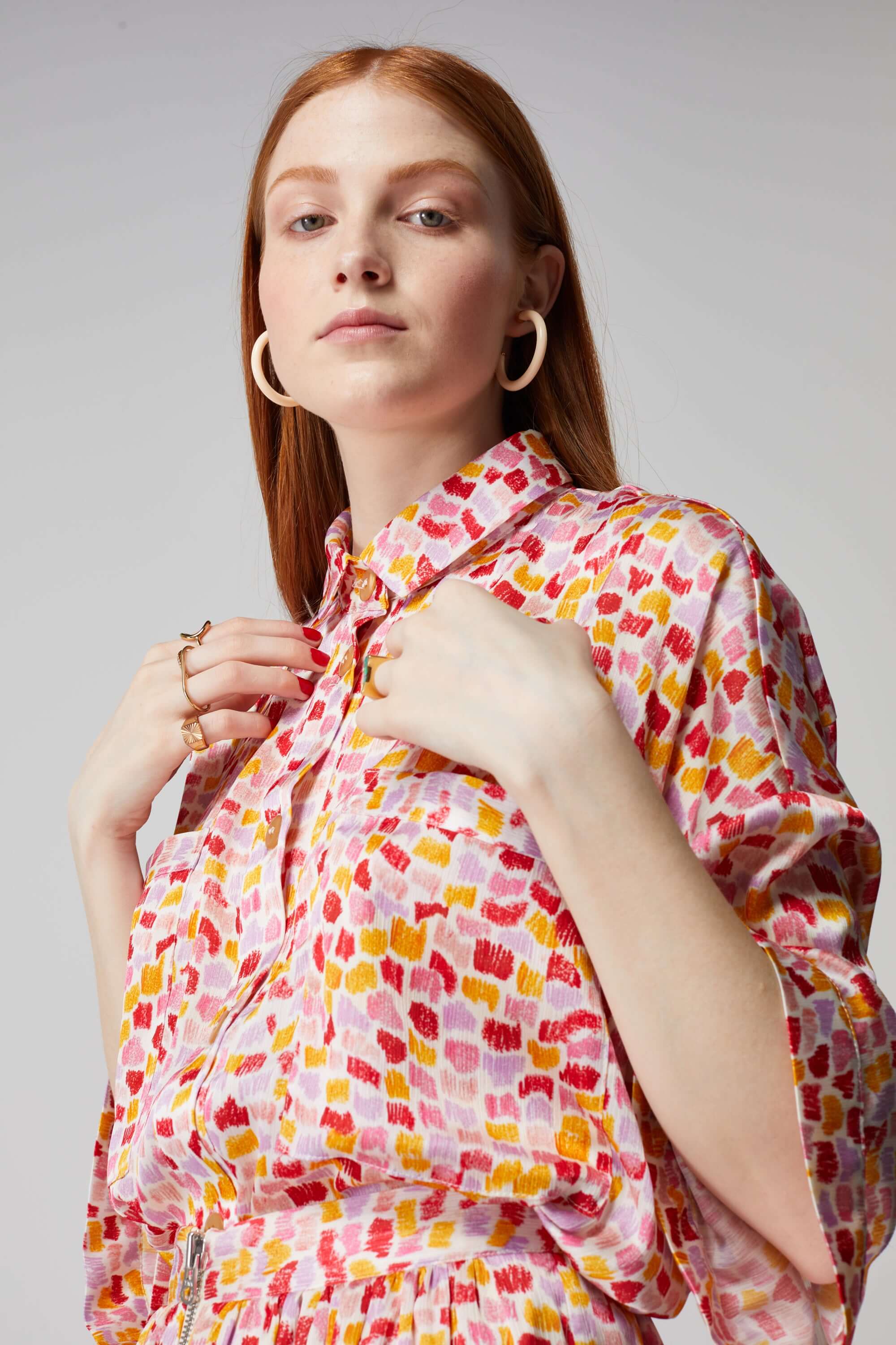 Astrée shirt in Palette print | Heimstone