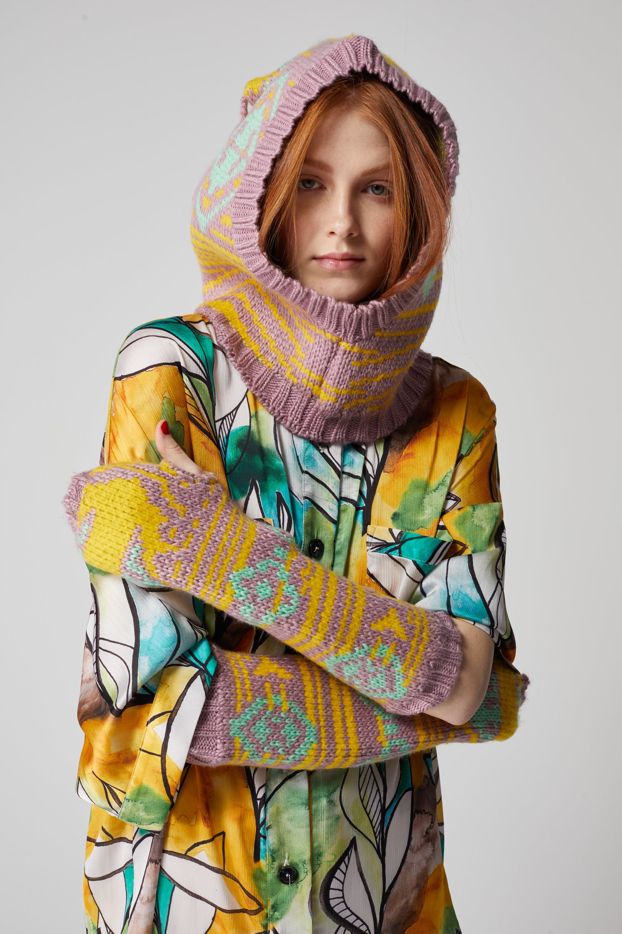 Mitaines en maille Yellowstone