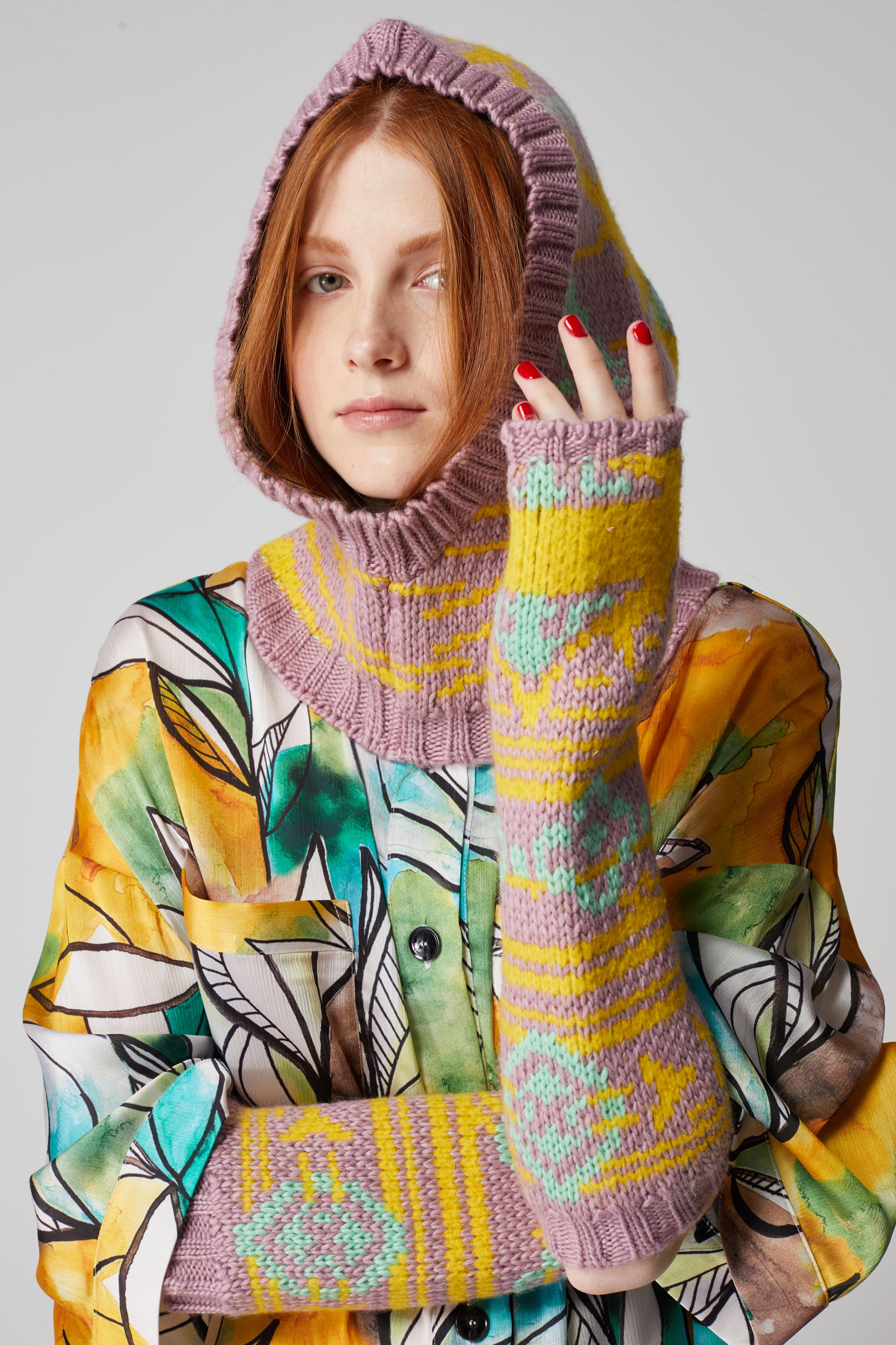 Mitaines en maille Yellowstone