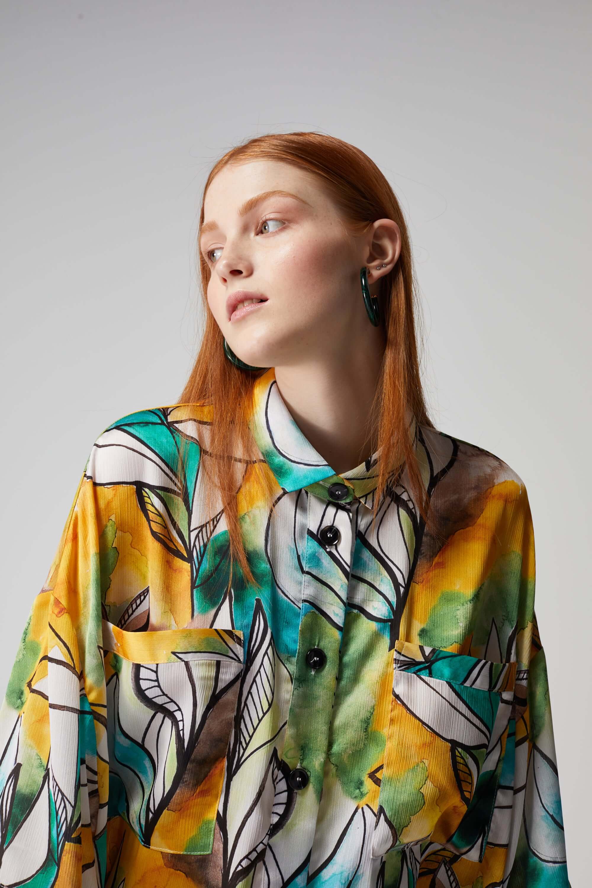Astrée shirt in Landscape print | Heimstone