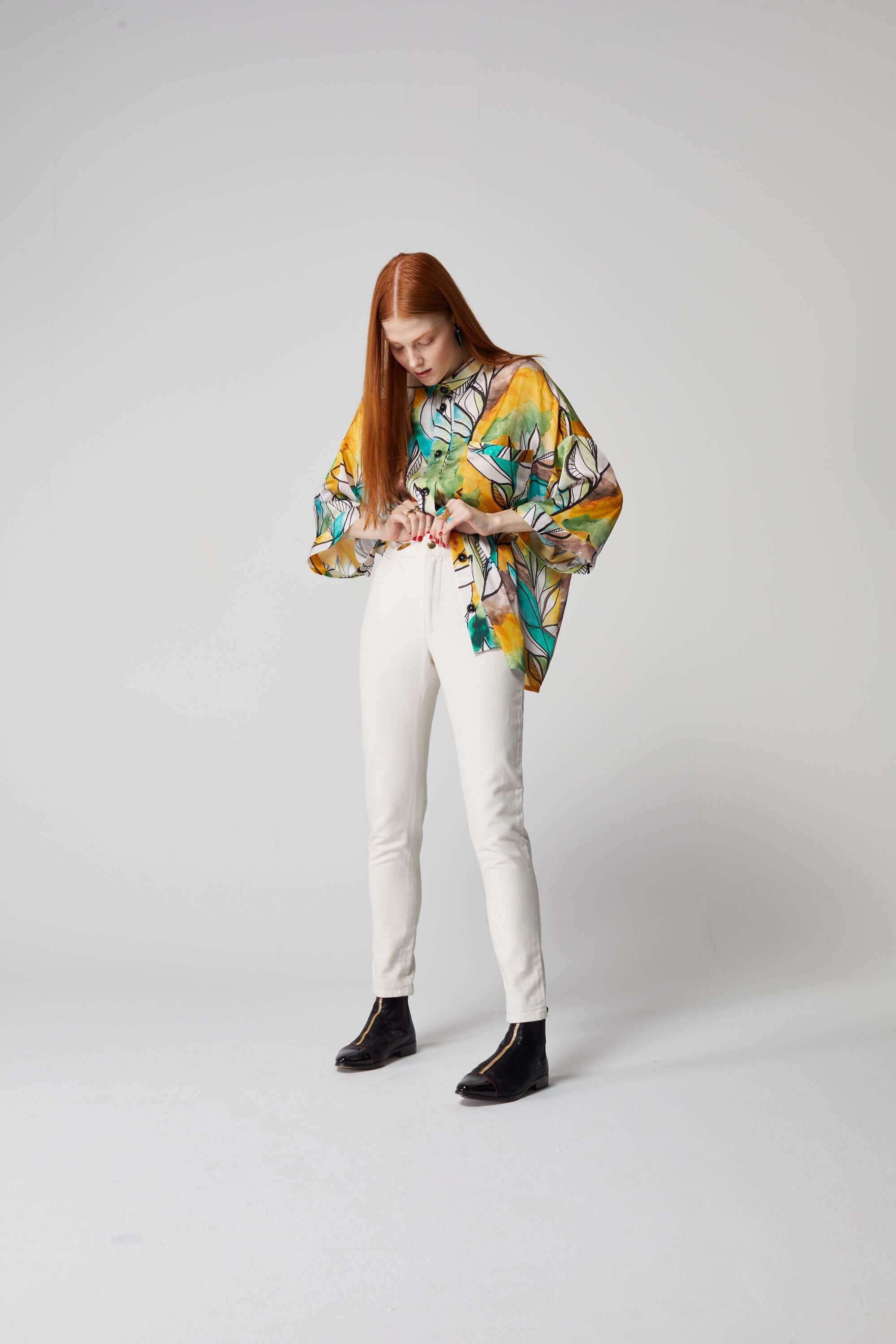 Astrée shirt in Landscape print | Heimstone