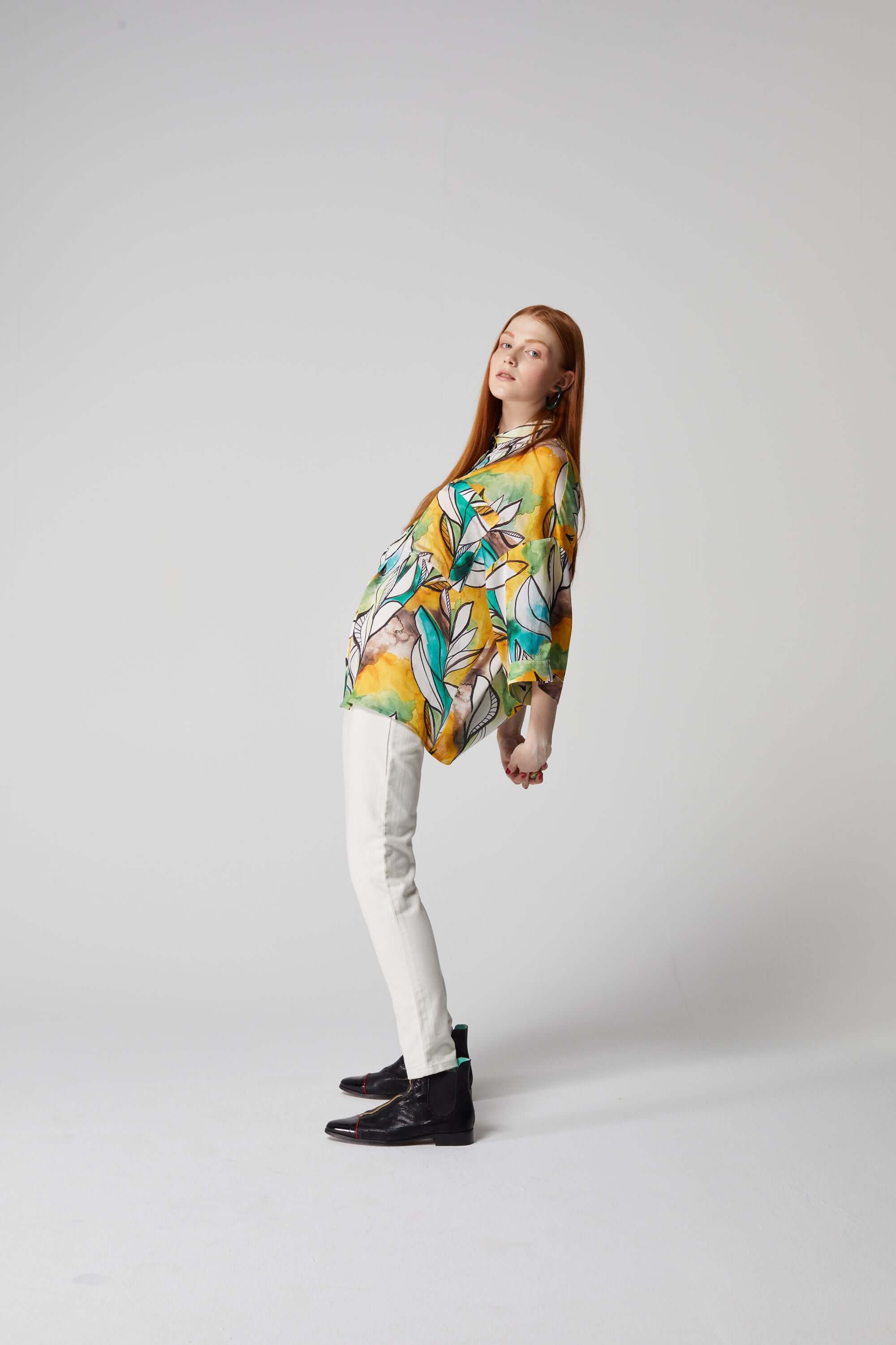 Astrée shirt in Landscape print | Heimstone