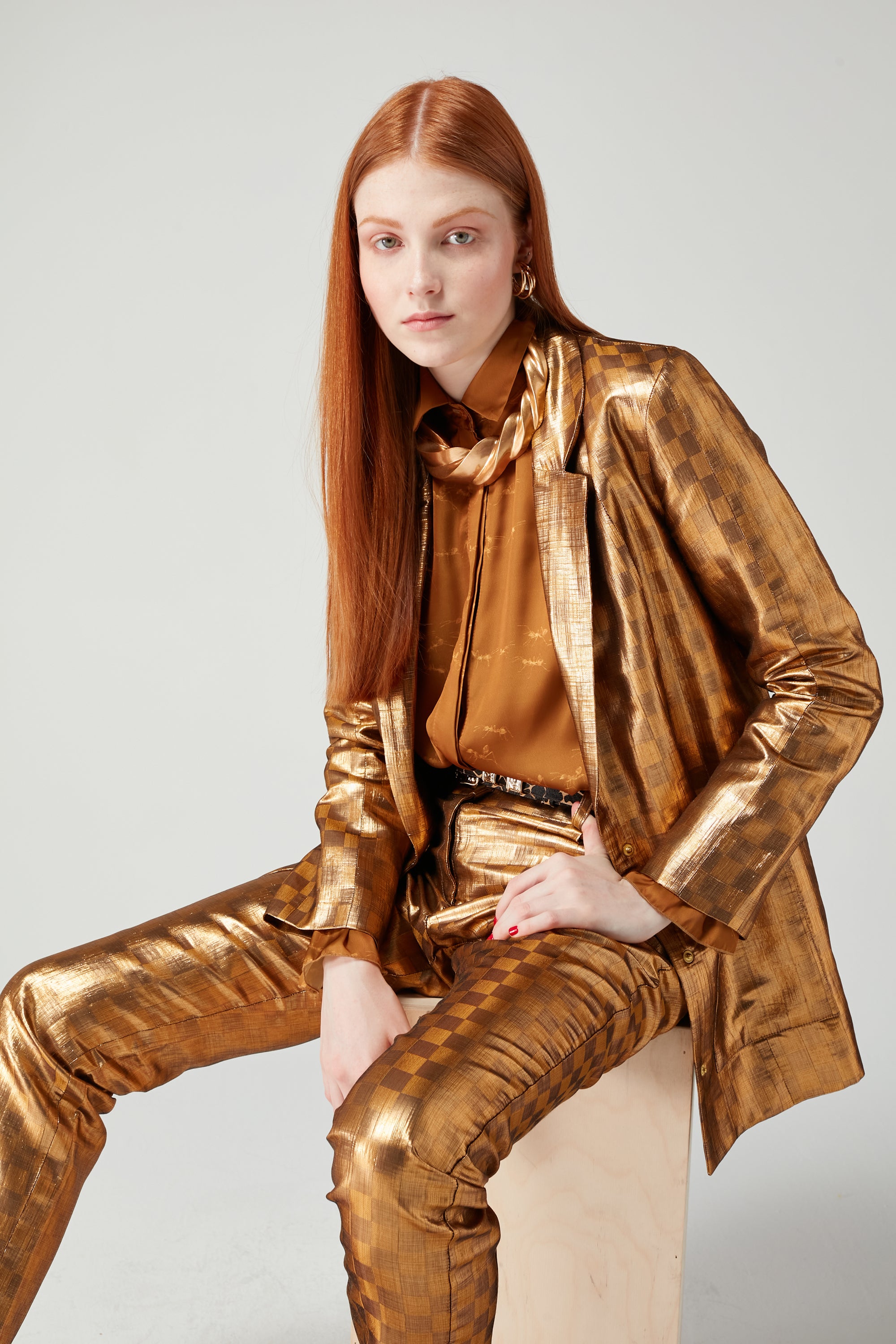 Blazer Sonny Crockett en imprimé Damier Klimt