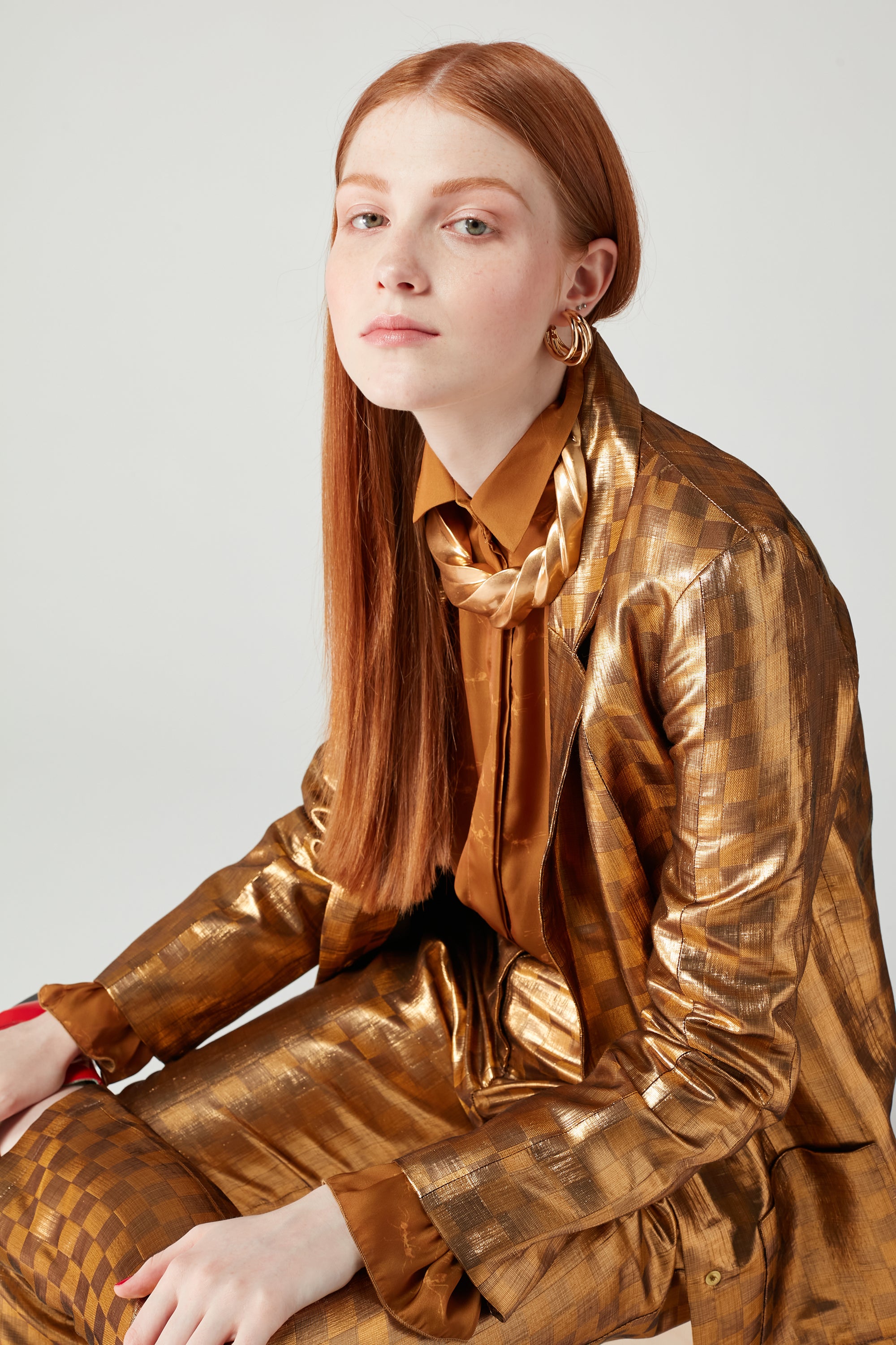 Blazer Sonny Crockett en imprimé Damier Klimt