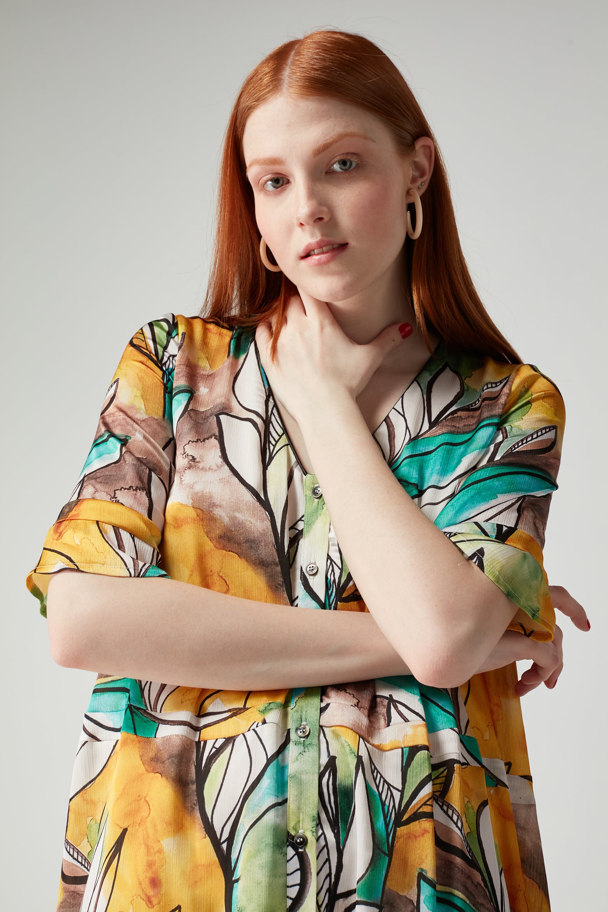 Java dress in Landscape print