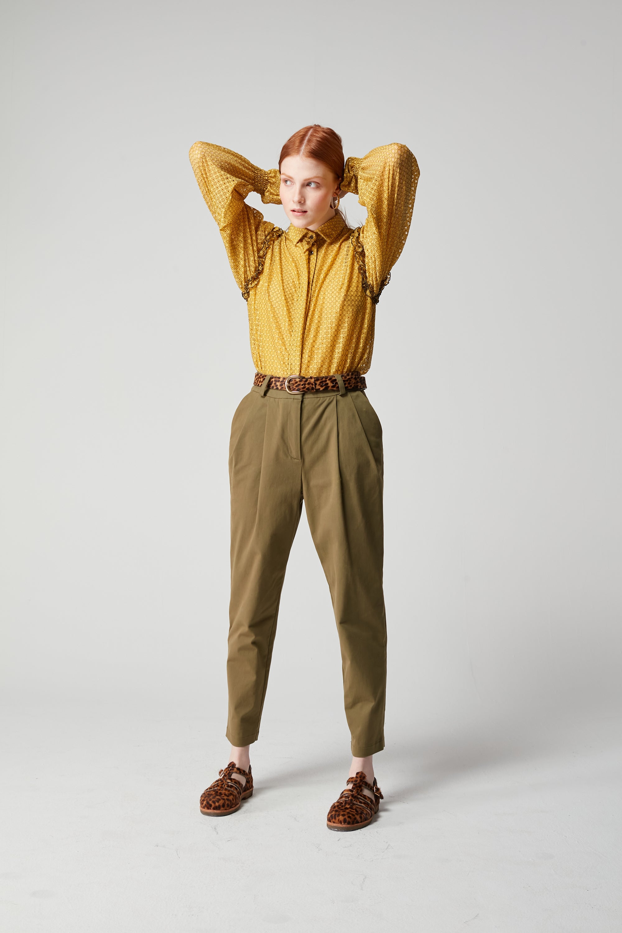 Imogen shirt in Honeycombs lace