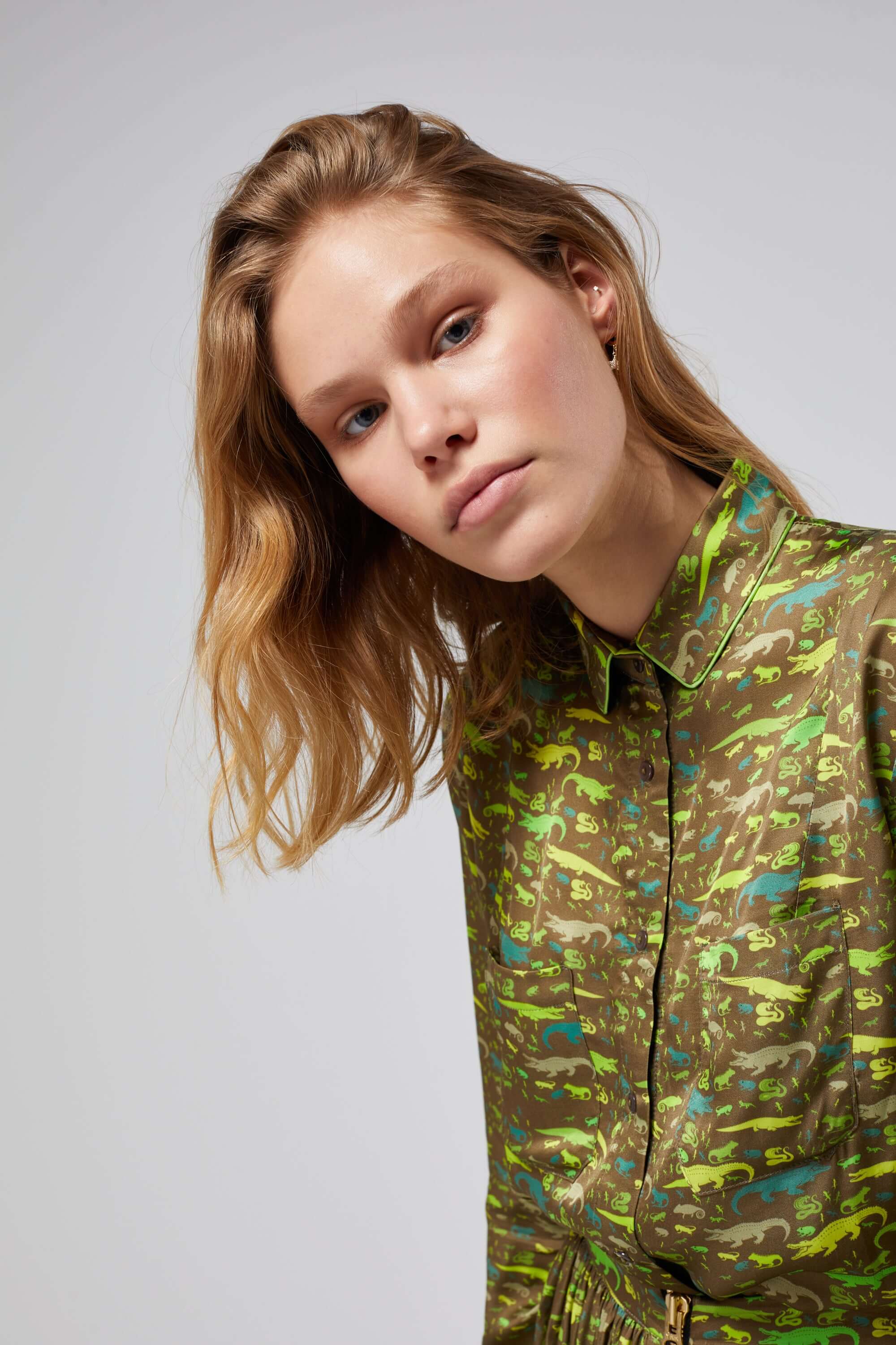 Chemise Dori en imprimé Eat Your Greens