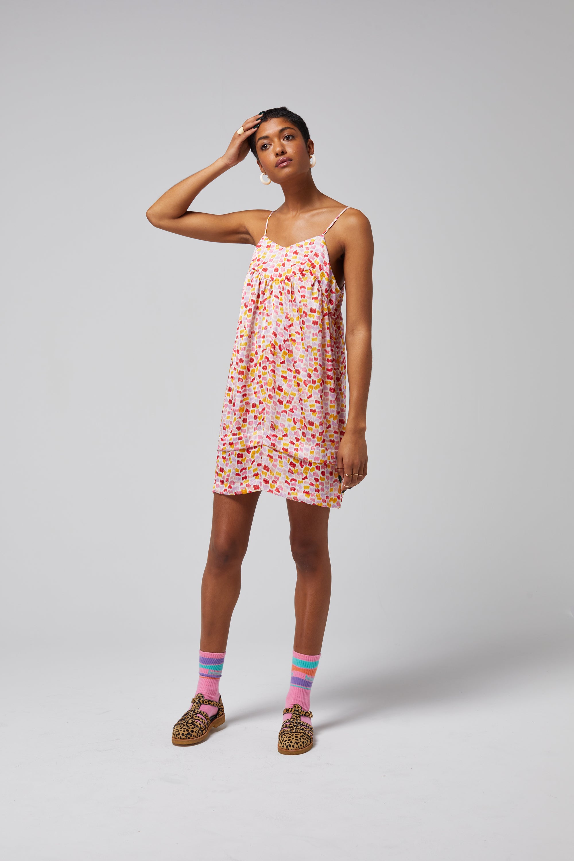 Merida dress in Palette print