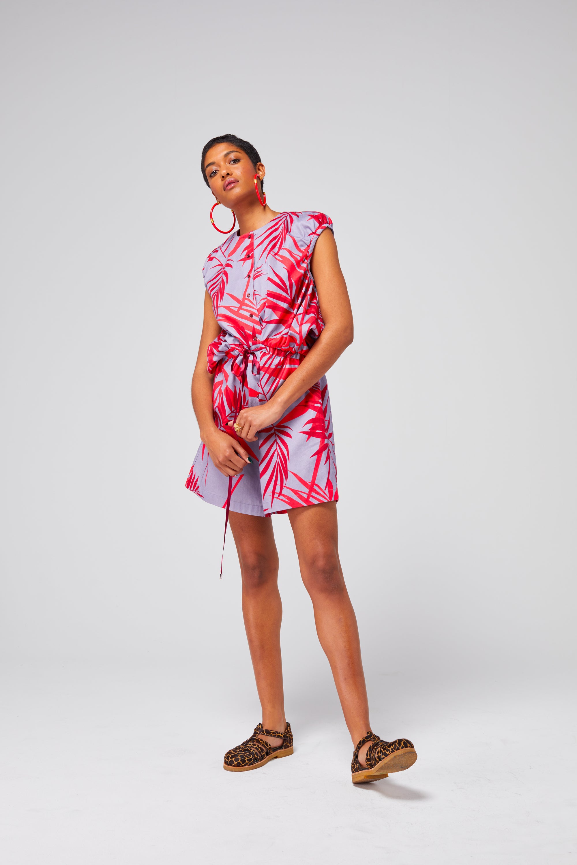 Goa jumpsuit in Flamingo print