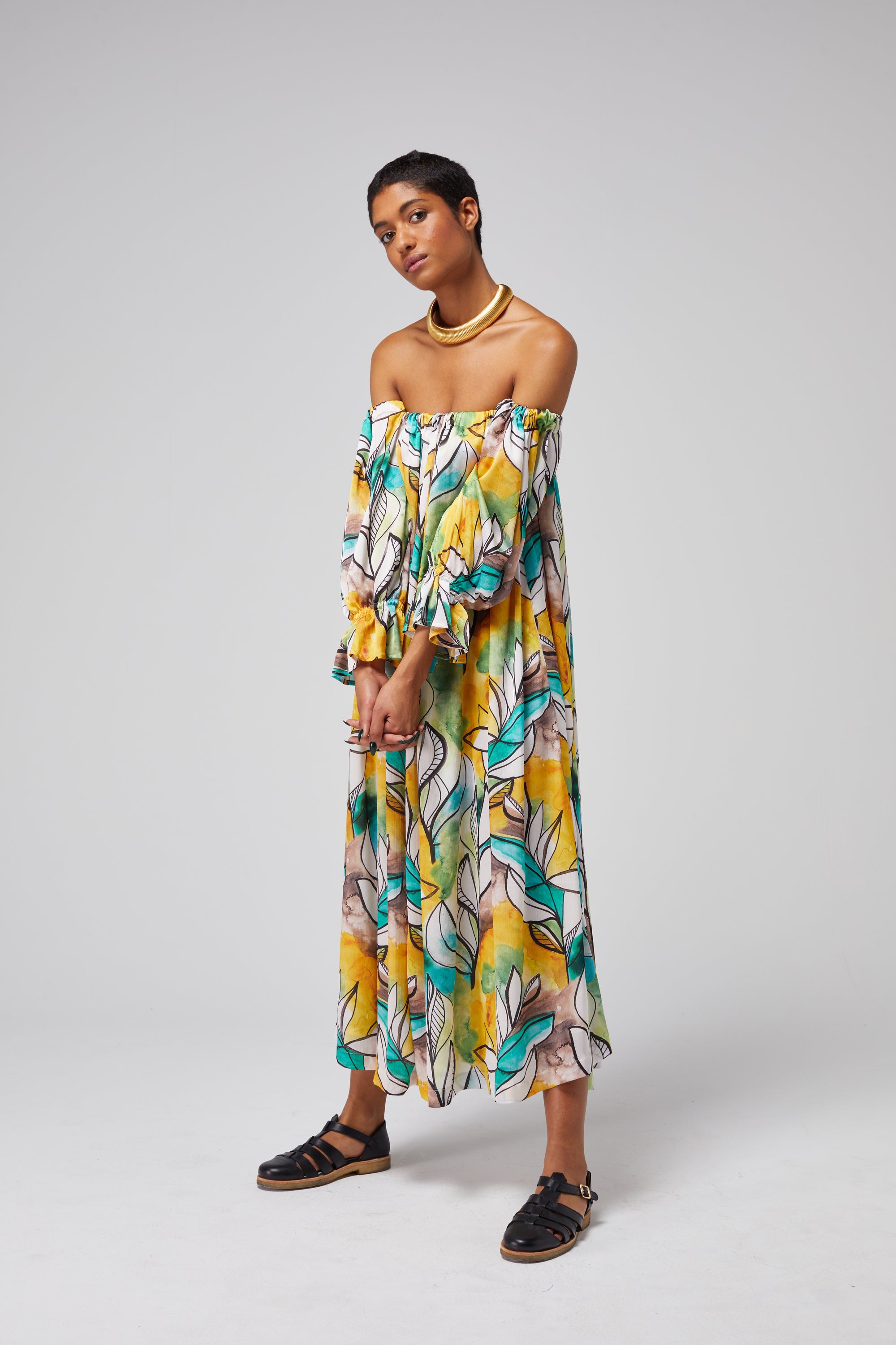 Penelope dress in Landscape print