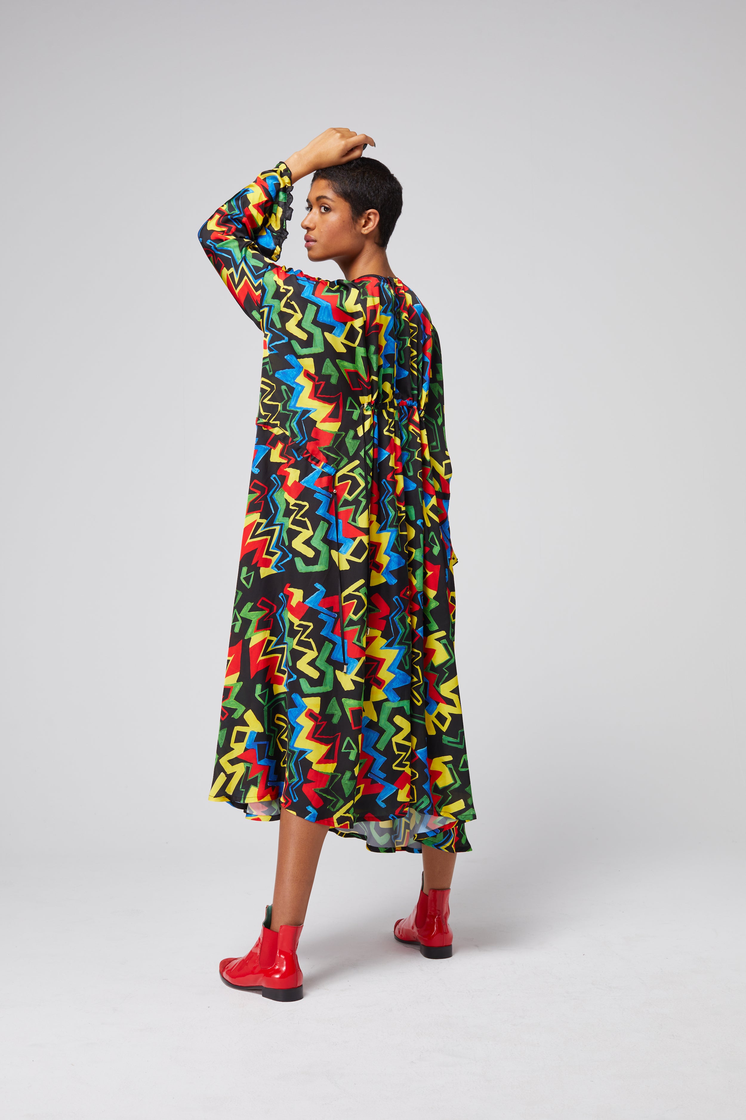 Scarlett dress in Electric print