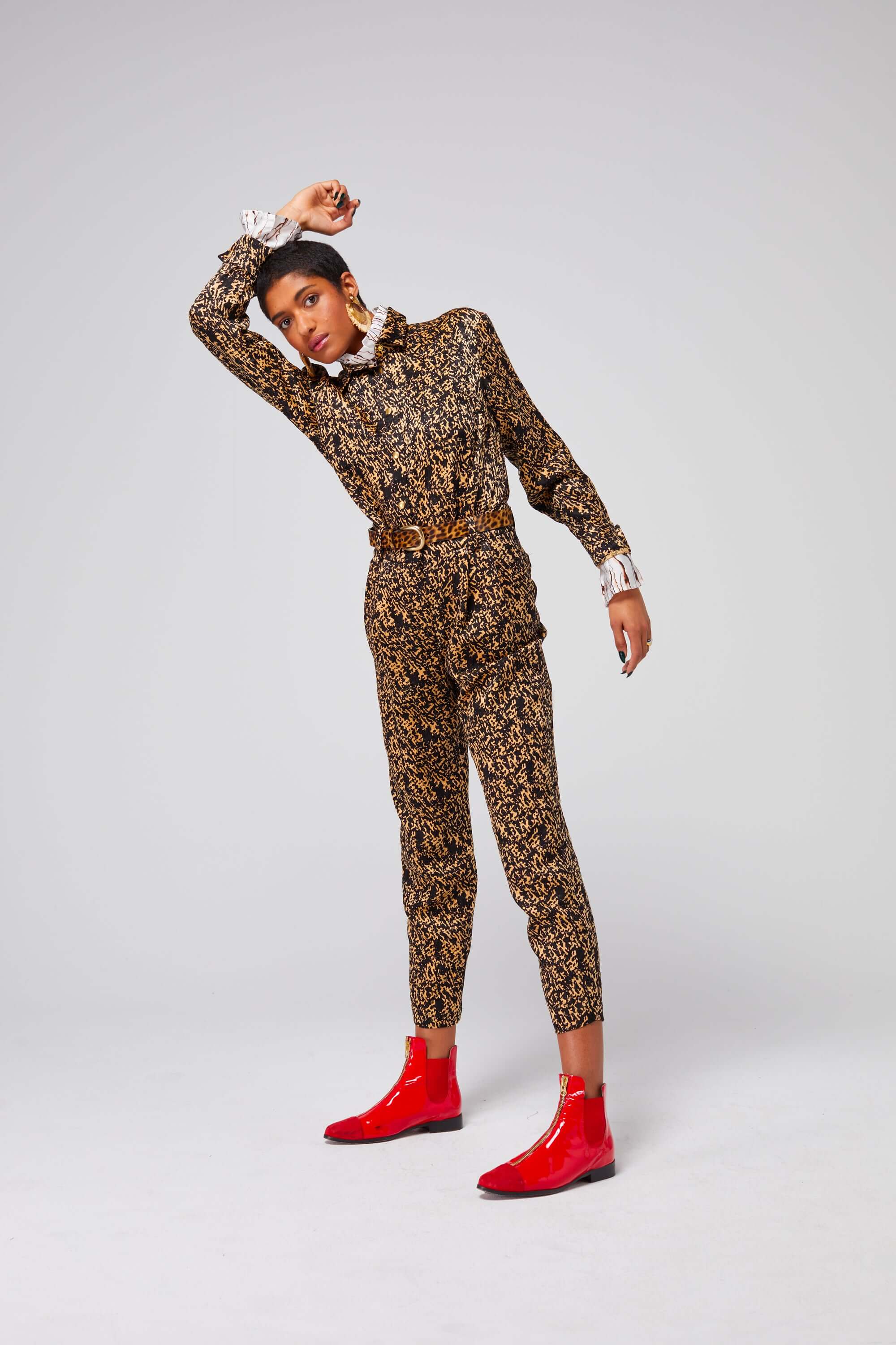 Dori shirt in Gold Camouflage