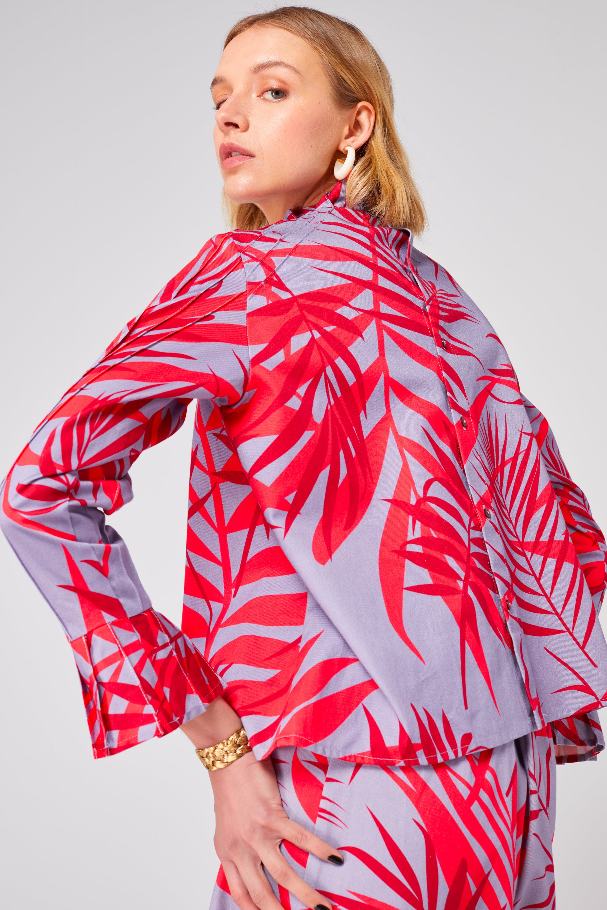 Muse shirt in Flamingo print