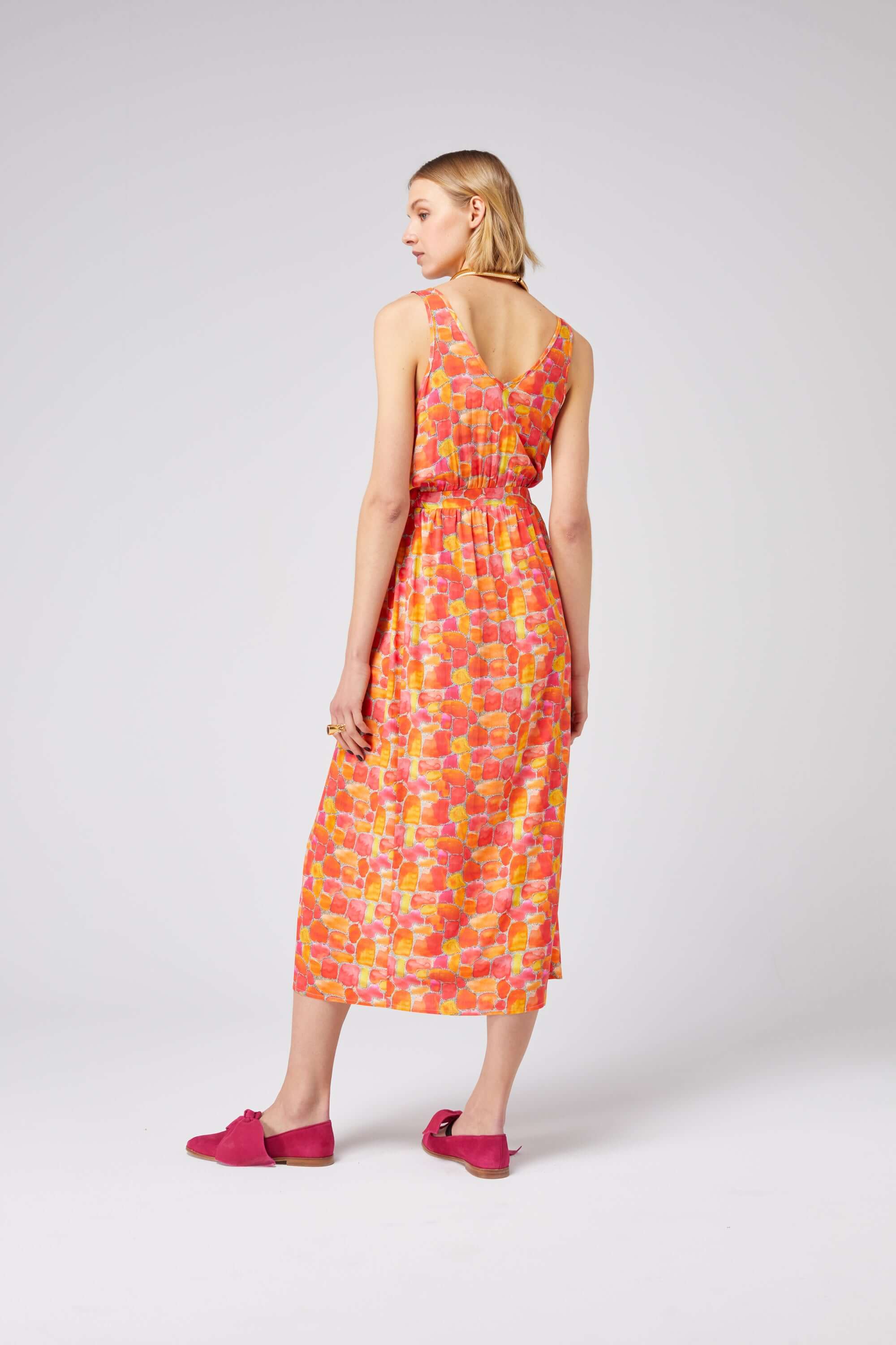 Austria dress in Sun Kiss print | Heimstone
