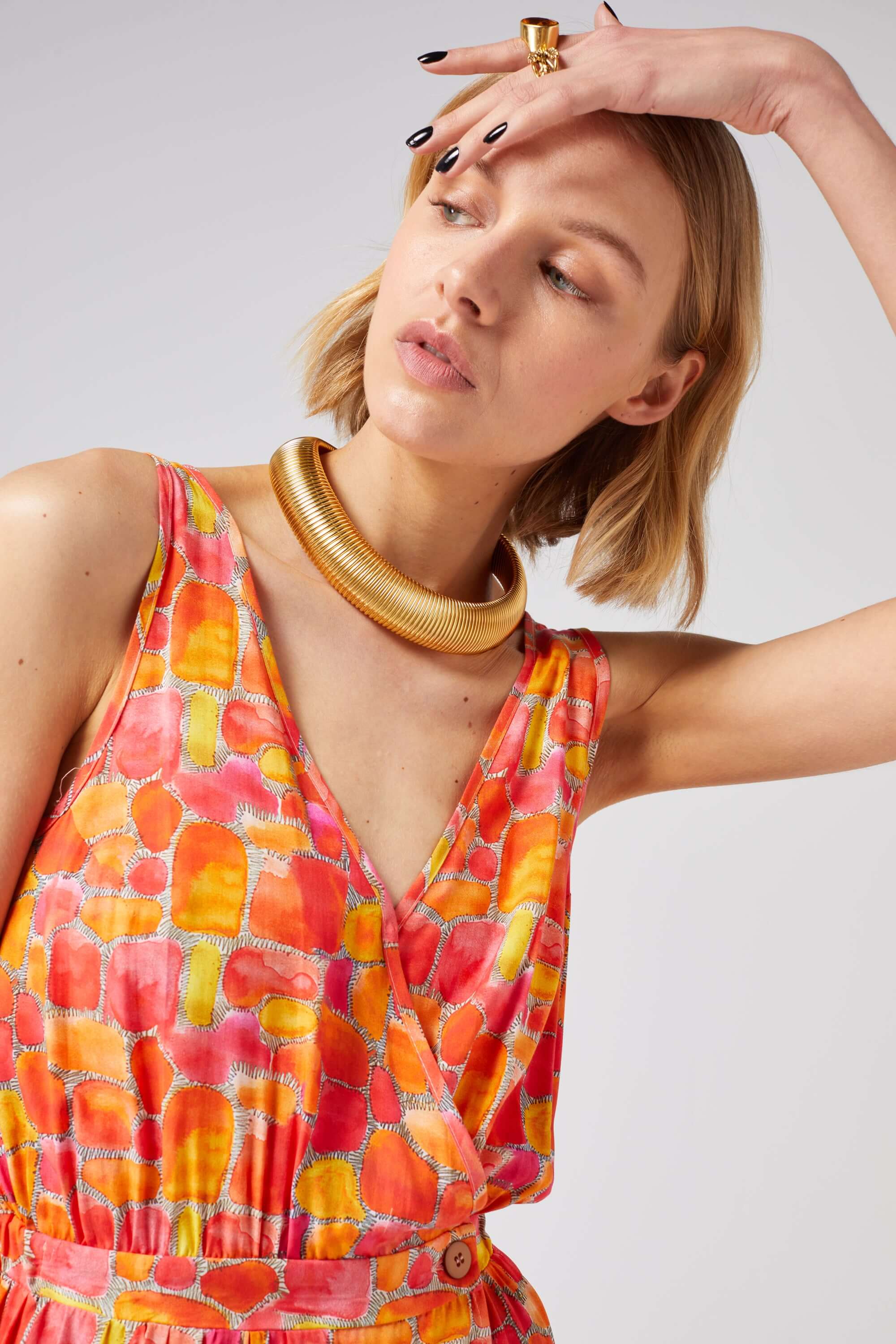 Austria dress in Sun Kiss print | Heimstone