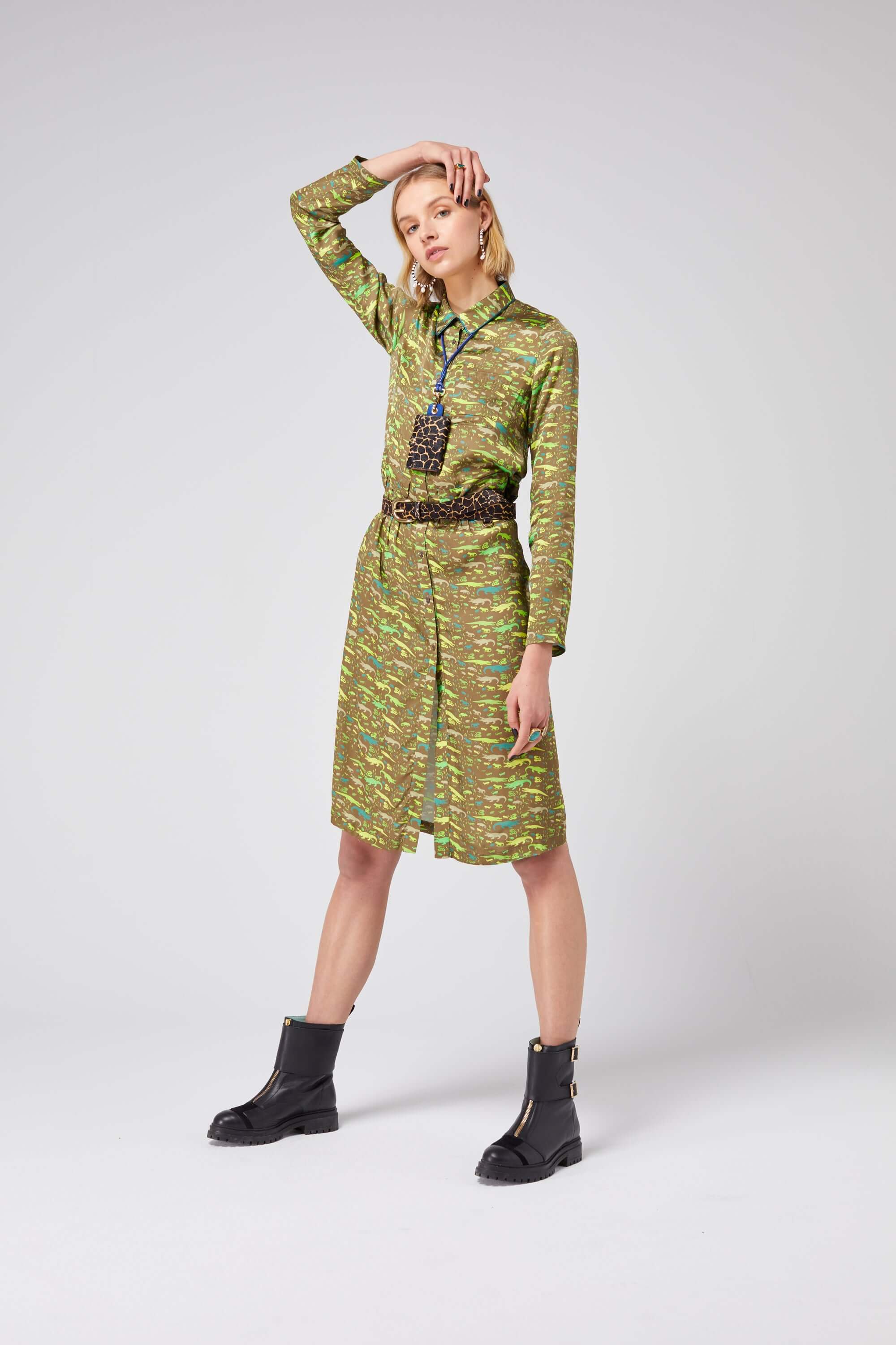 Robe Edison en imprimé Eat Your Greens