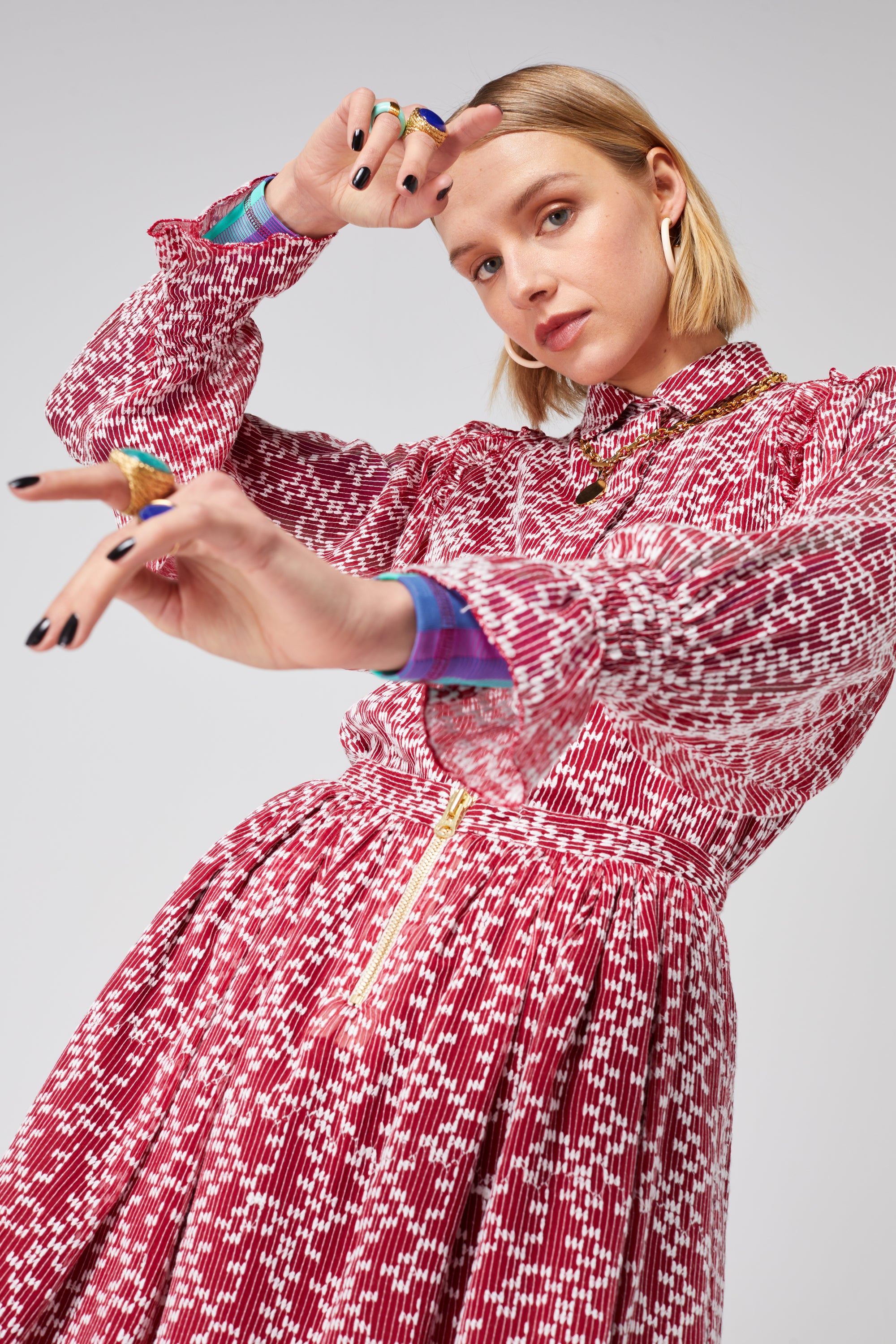 Orso tutu in pomegranate plumetis