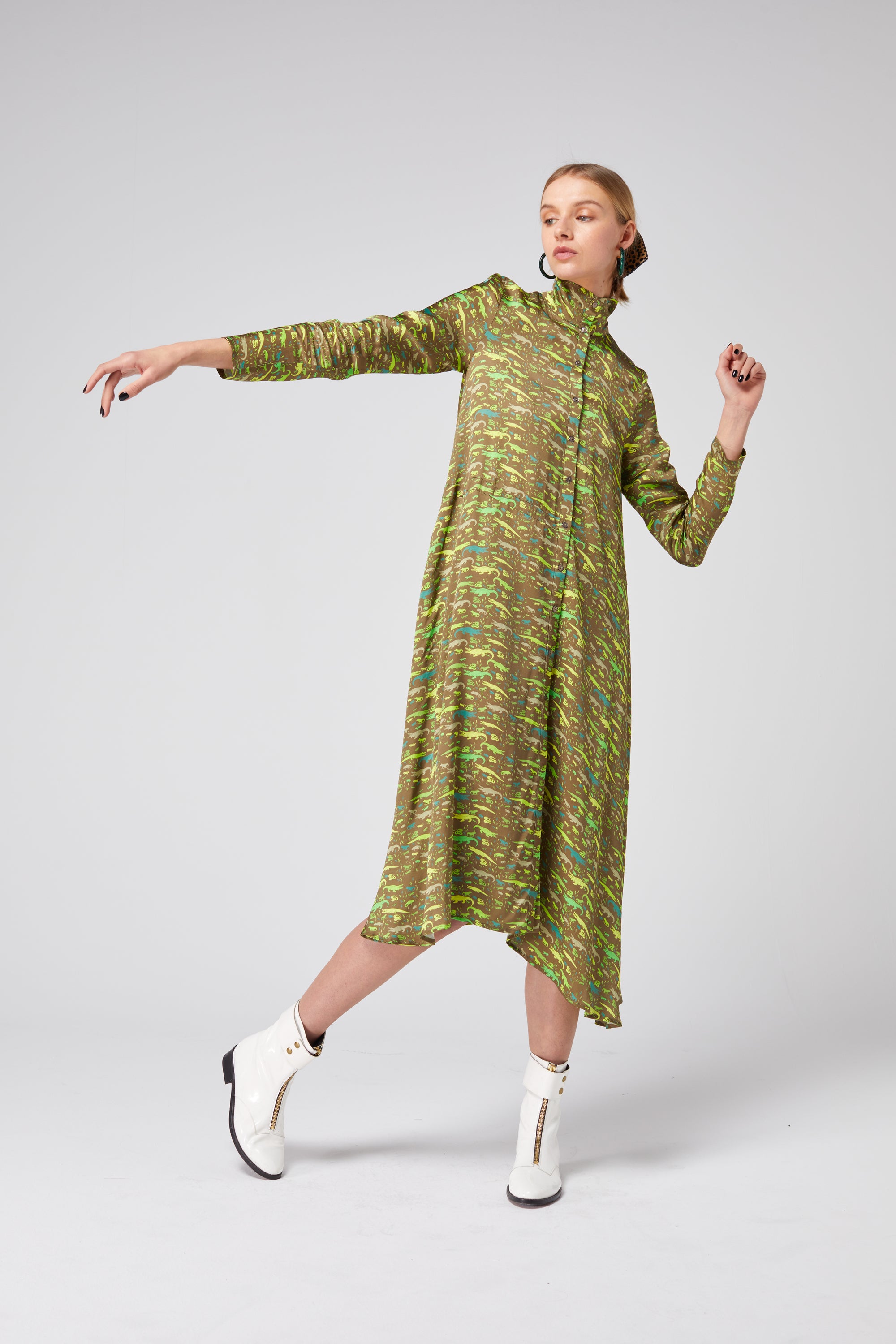 Robe Java en imprimé Eat Your Greens