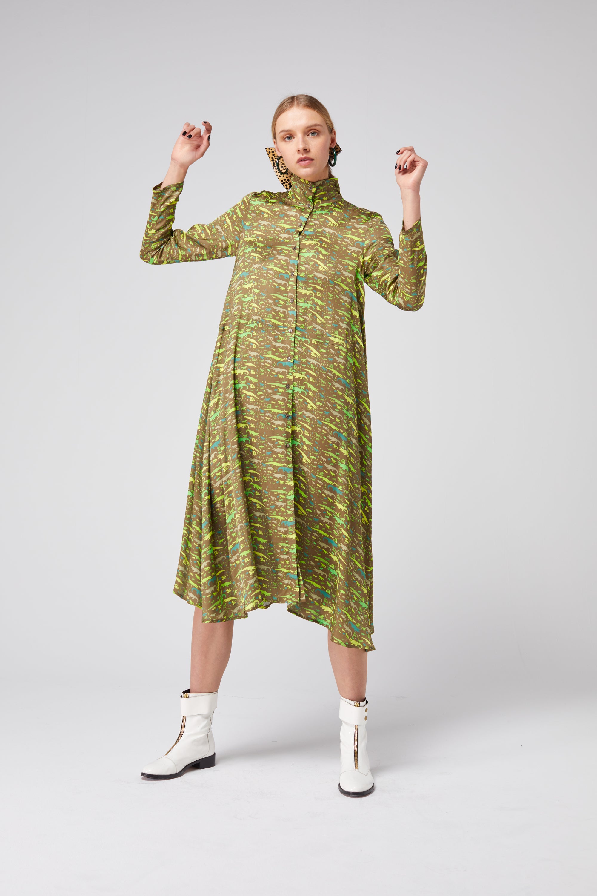 Robe Java en imprimé Eat Your Greens