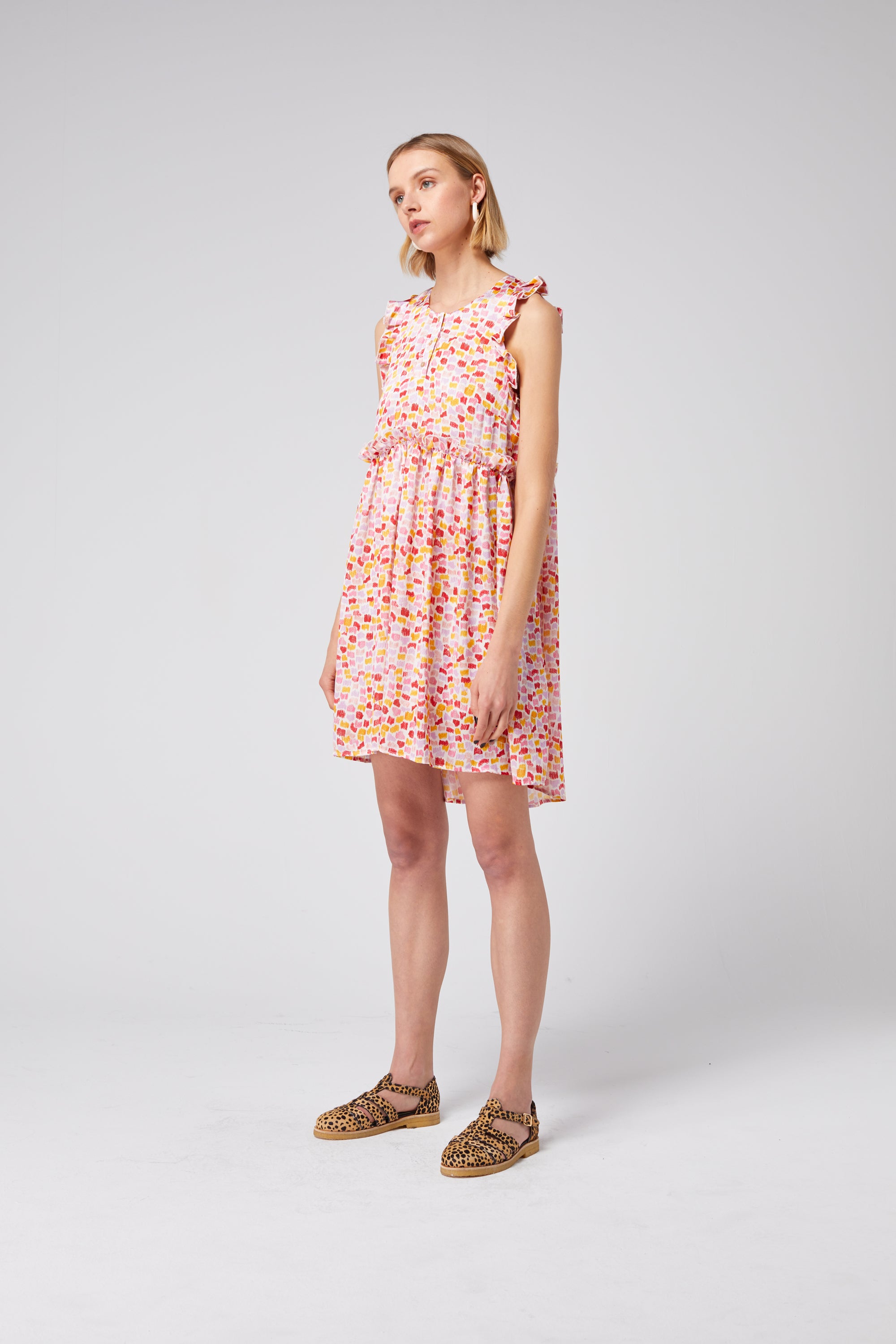 Robe Kaya en imprimé Palette