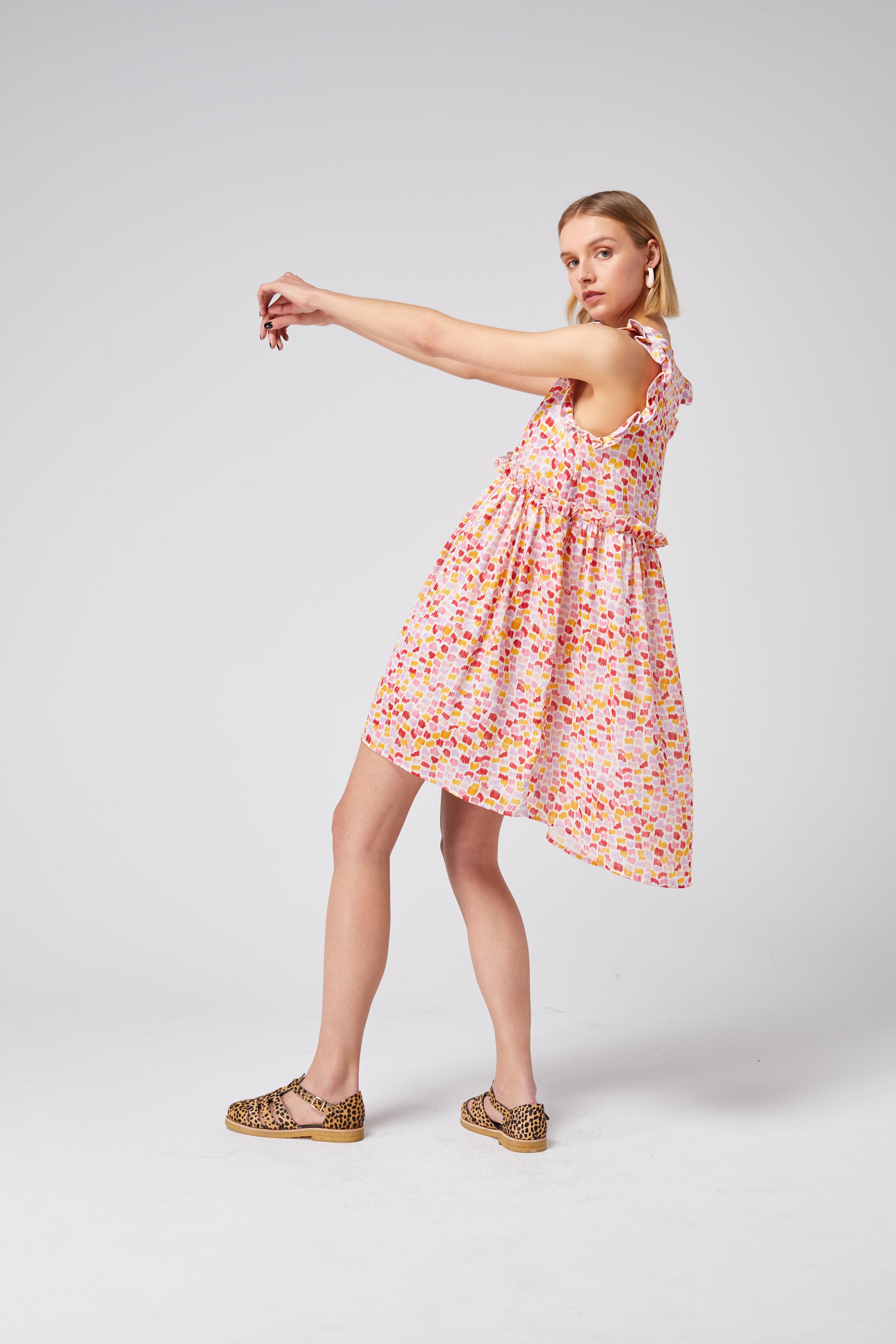 Robe Kaya en imprimé Palette