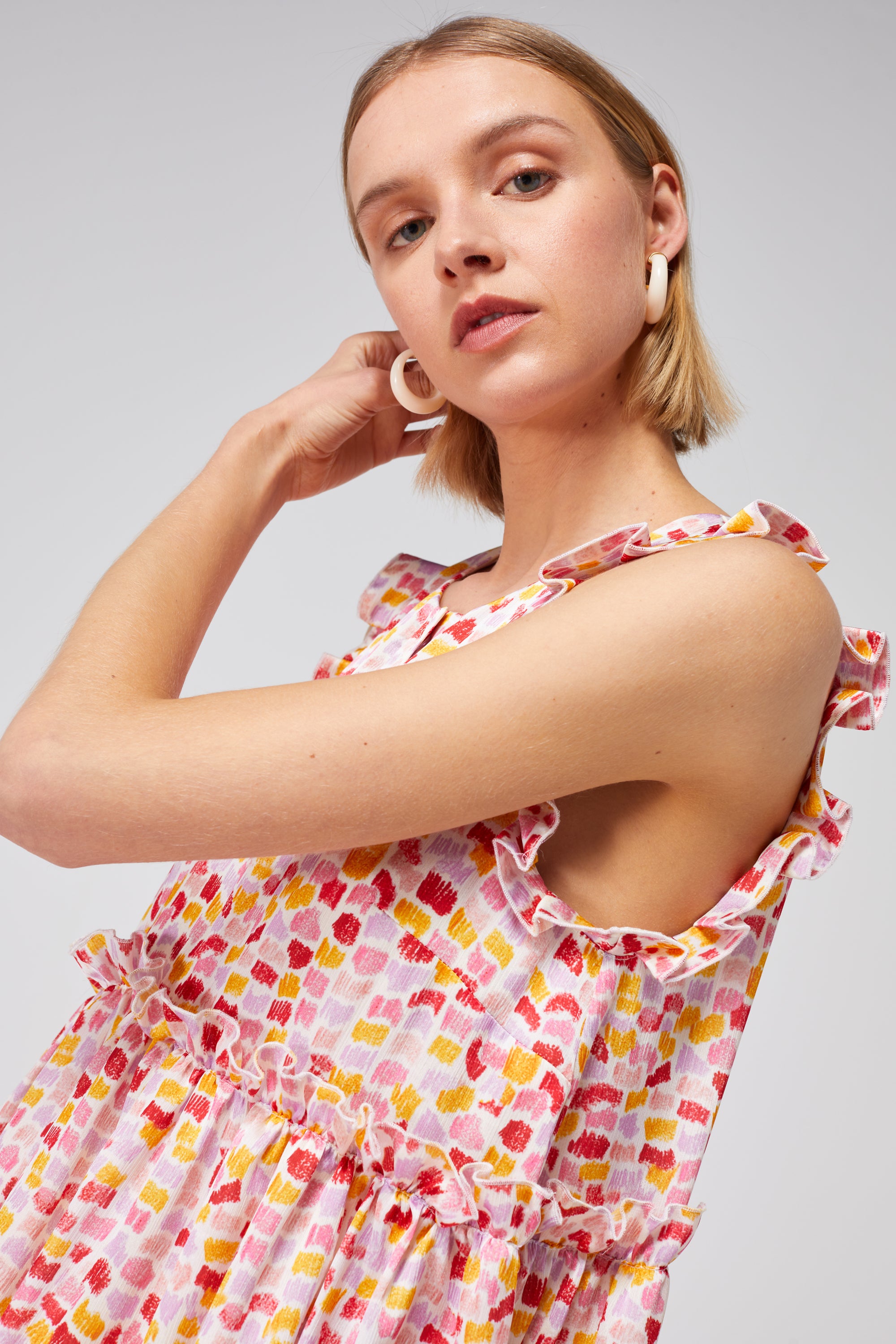 Robe Kaya en imprimé Palette