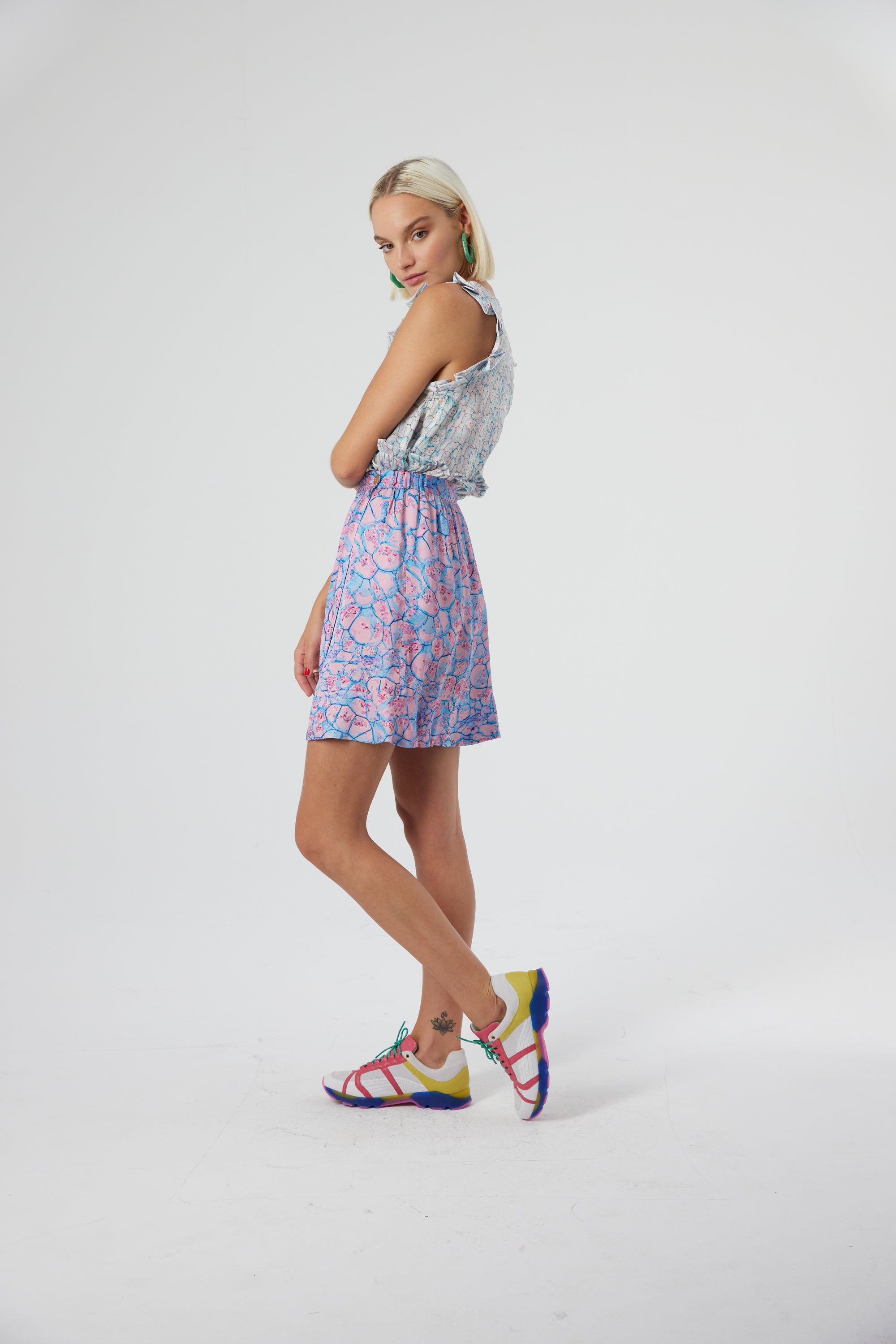 Jupe Austria en imprimé Poolside