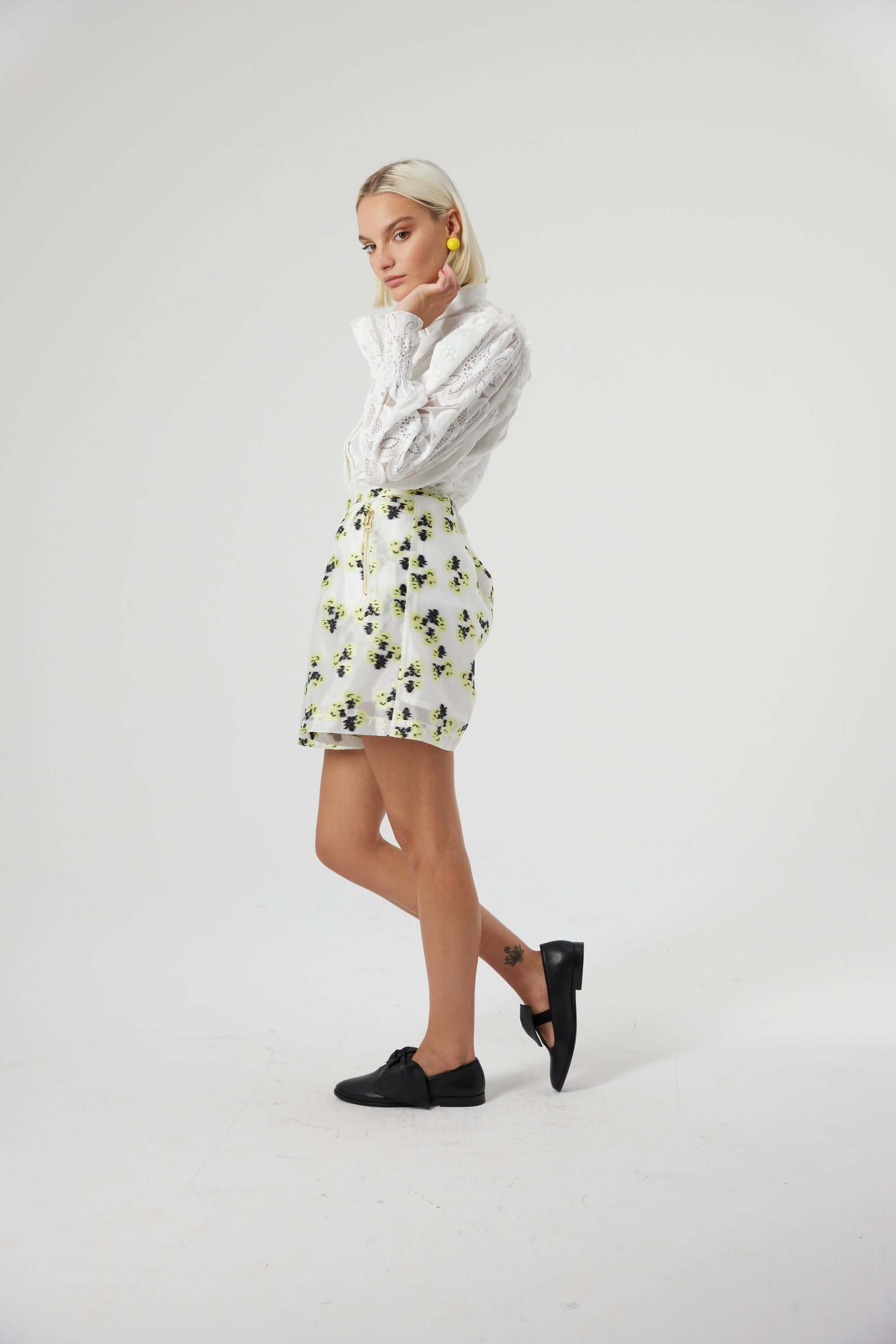 Doll short in Firefly embroidery