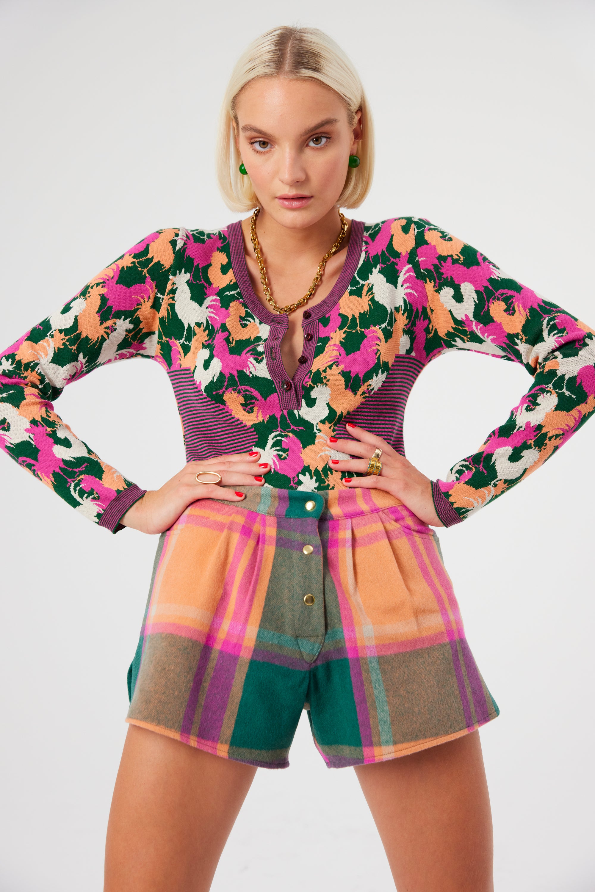 Short Spencer en cachemire District Rhum