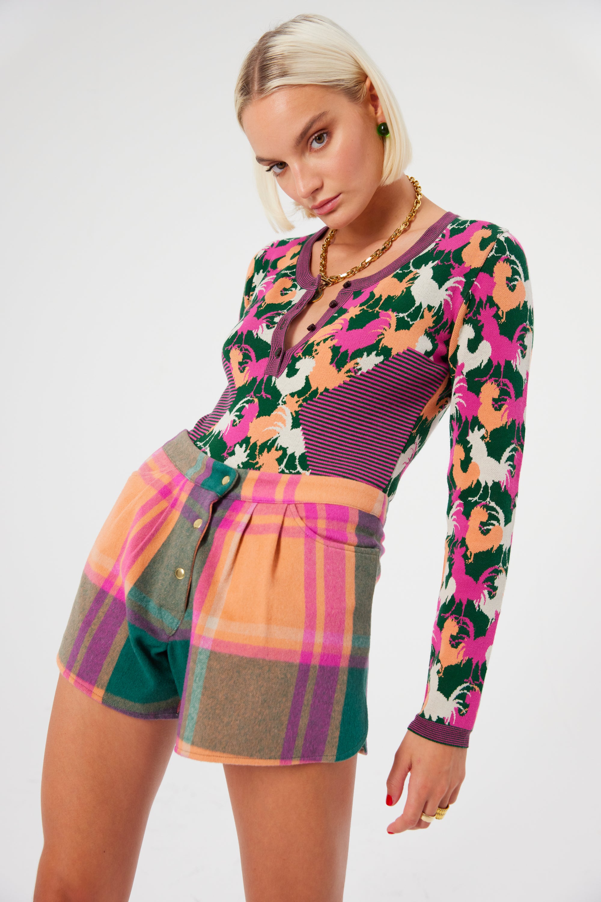 Short Spencer en cachemire District Rhum