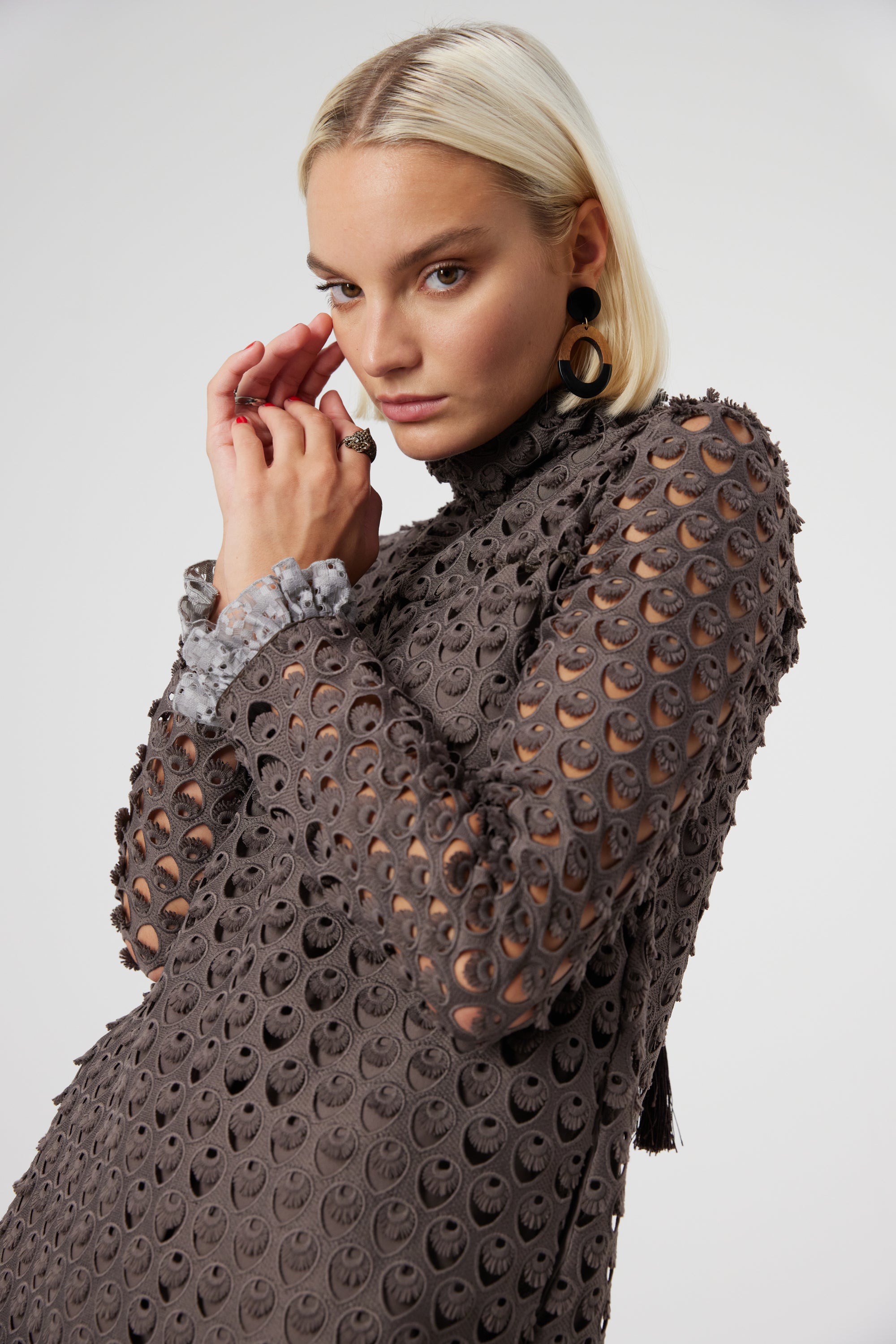 Marshall dress in Charbon lace