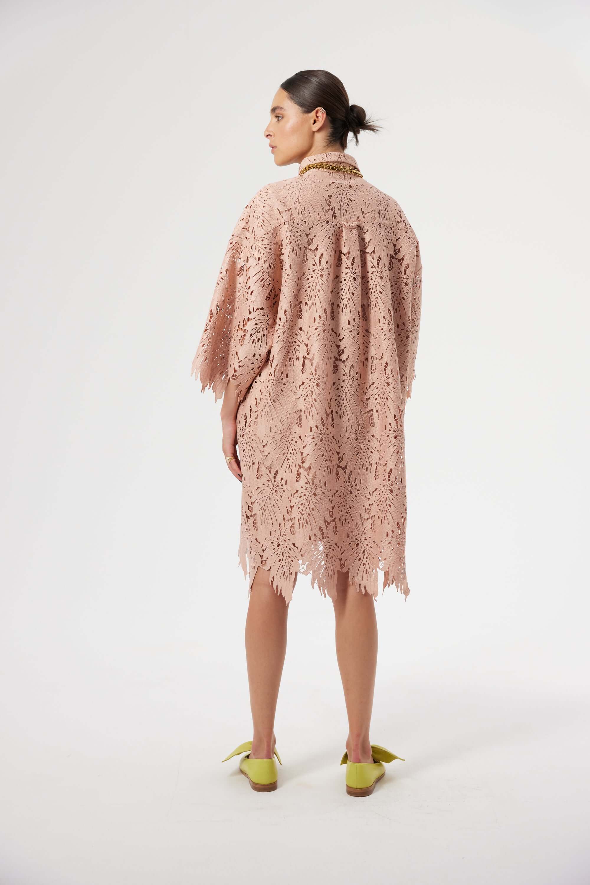 Astrée dress in Dust lace | Heimstone