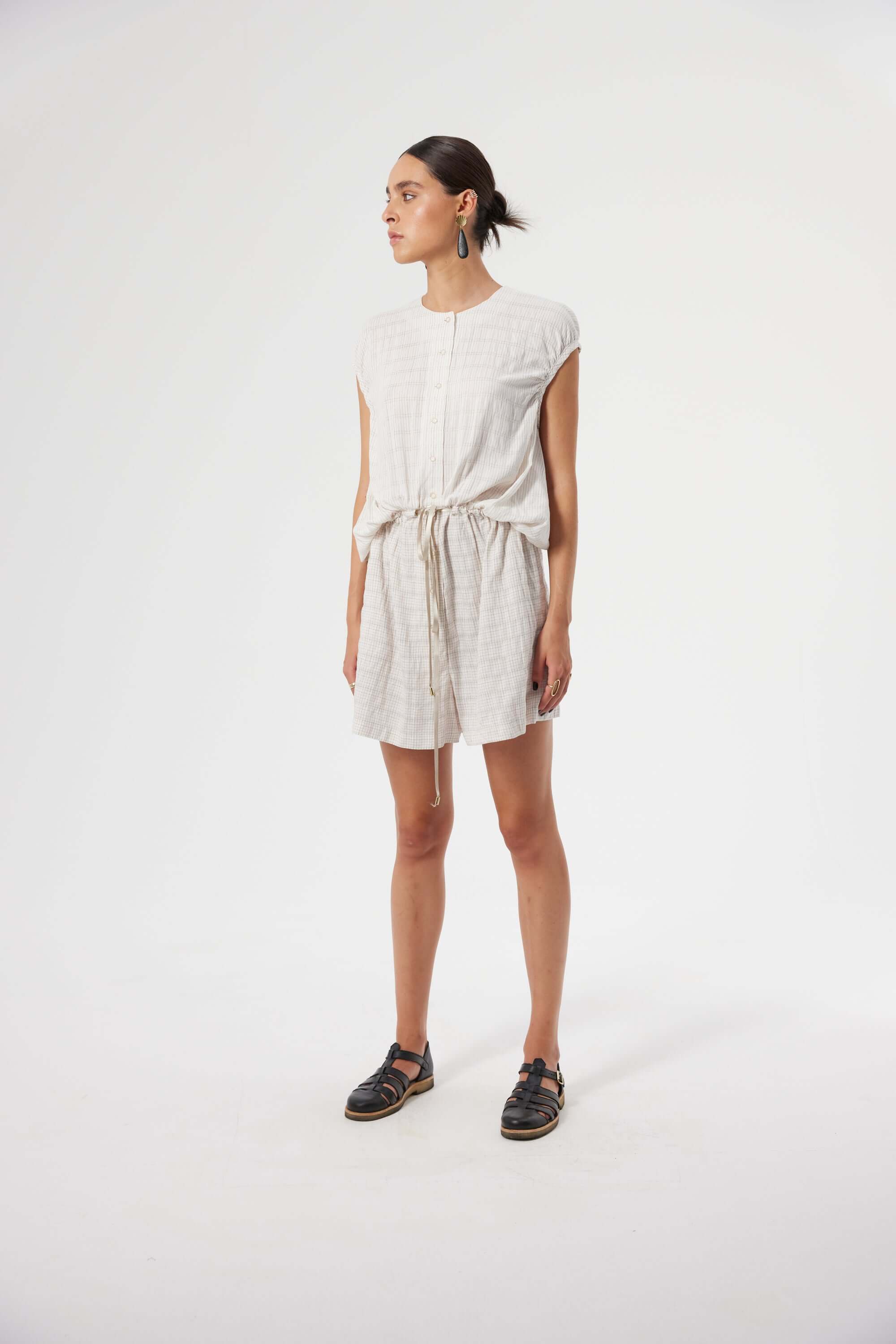 Goa jumpsuit in Blues weave | Heimstone