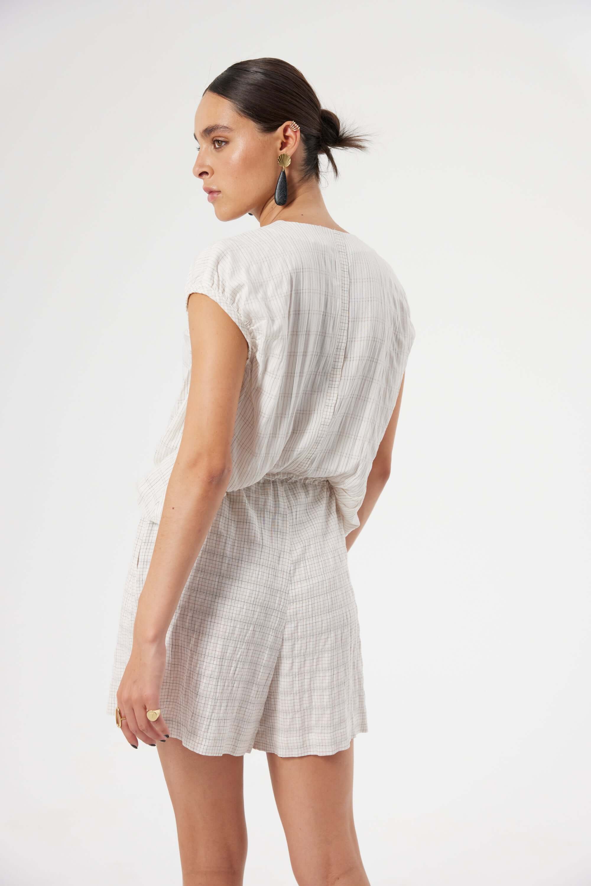 Goa jumpsuit in Blues weave | Heimstone