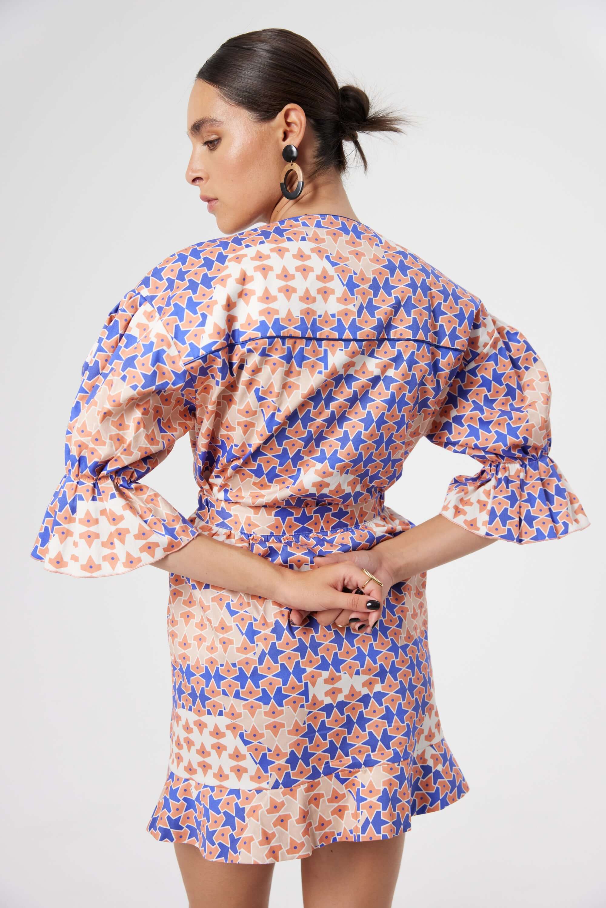 Beausserie shirt in Mosaic print