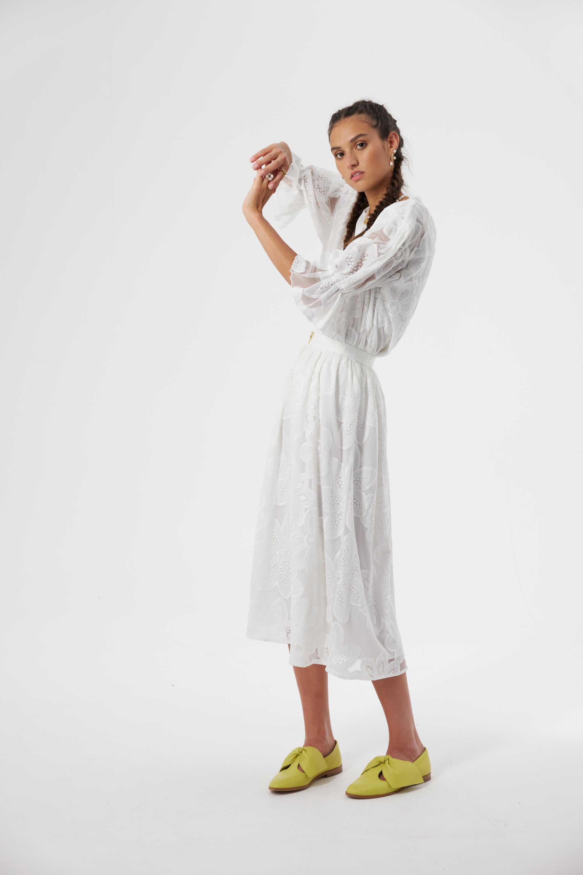 Orso skirt in Fantasy embroidery