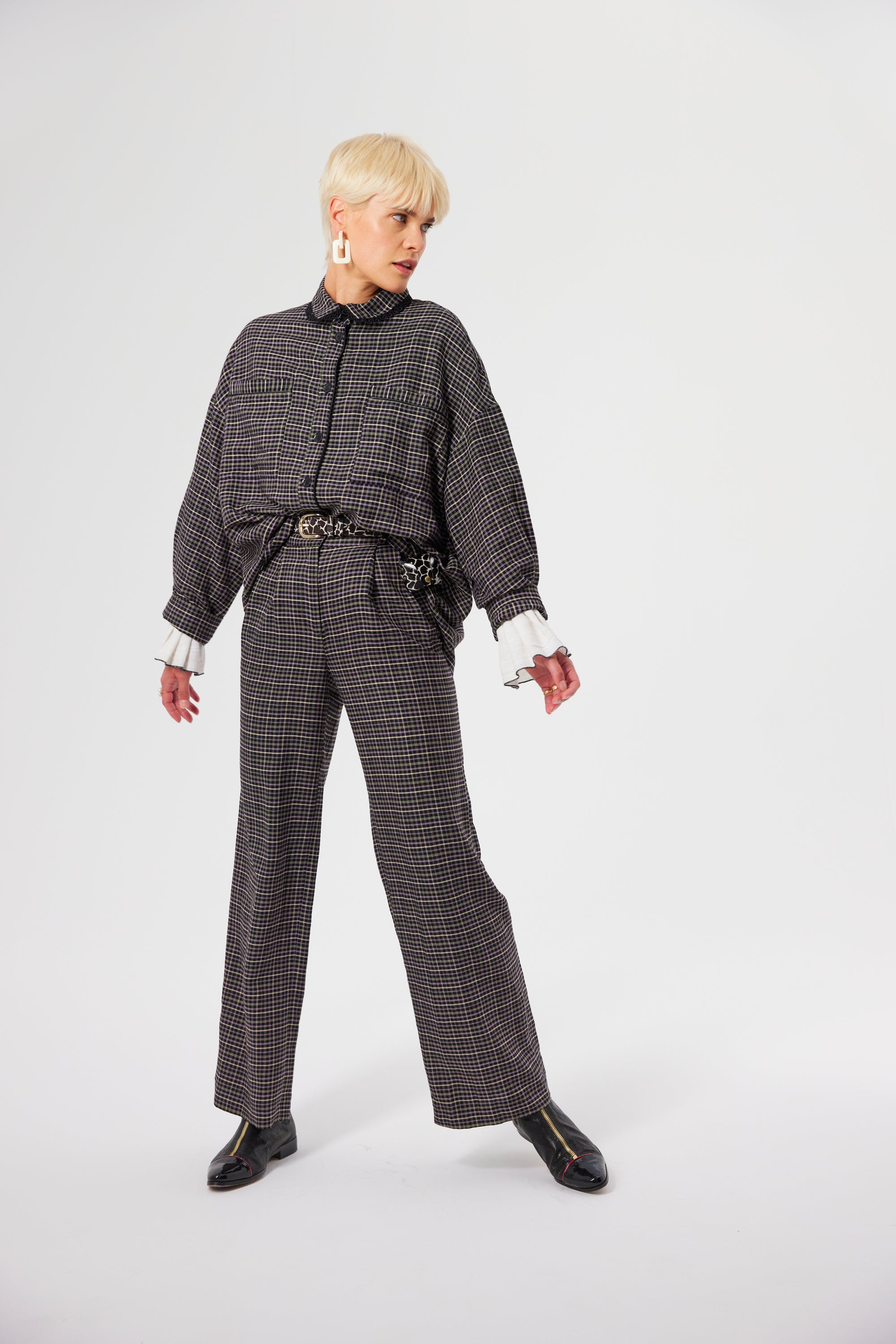 Moor pants in Yuzu tartan