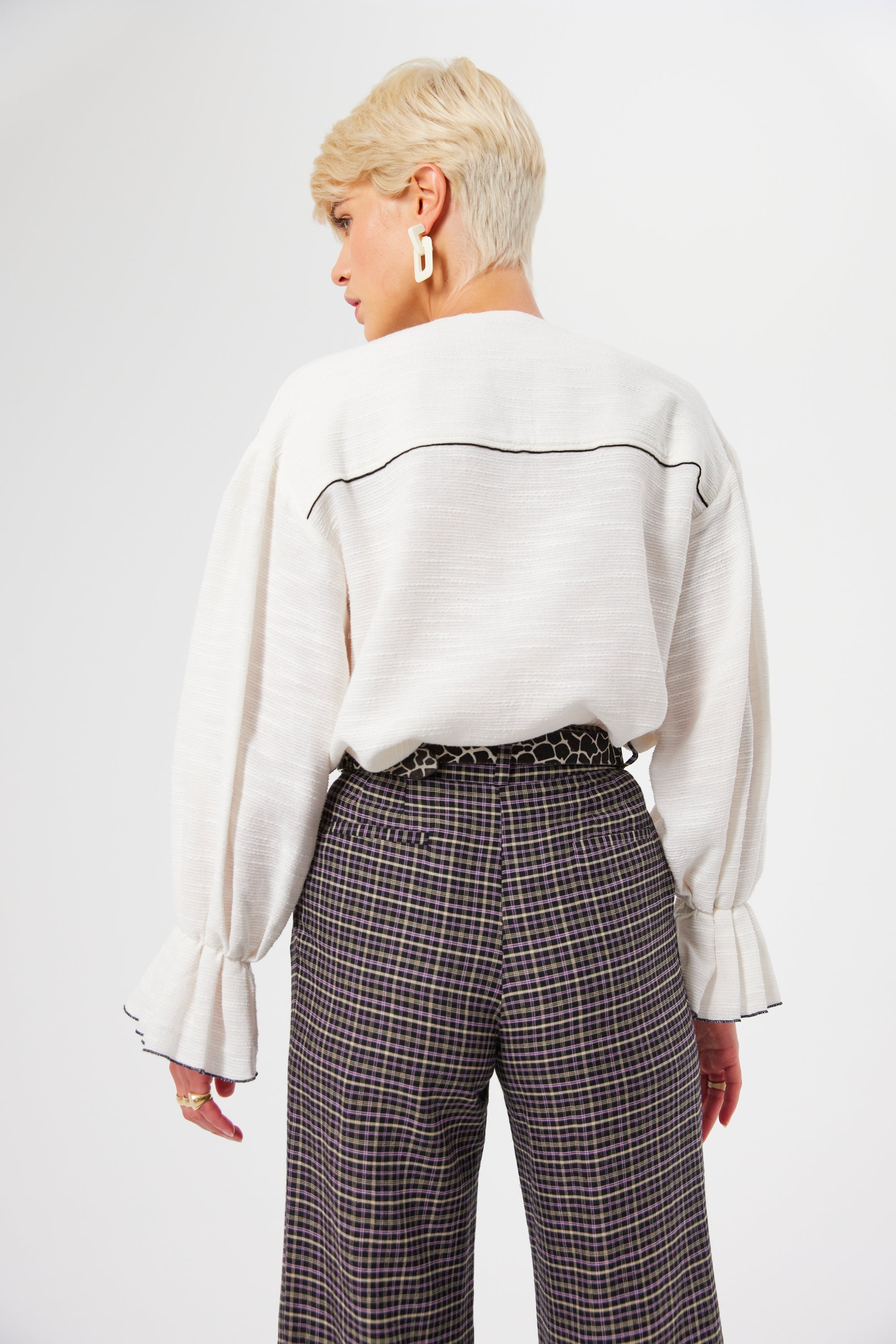 Moor pants in Yuzu tartan