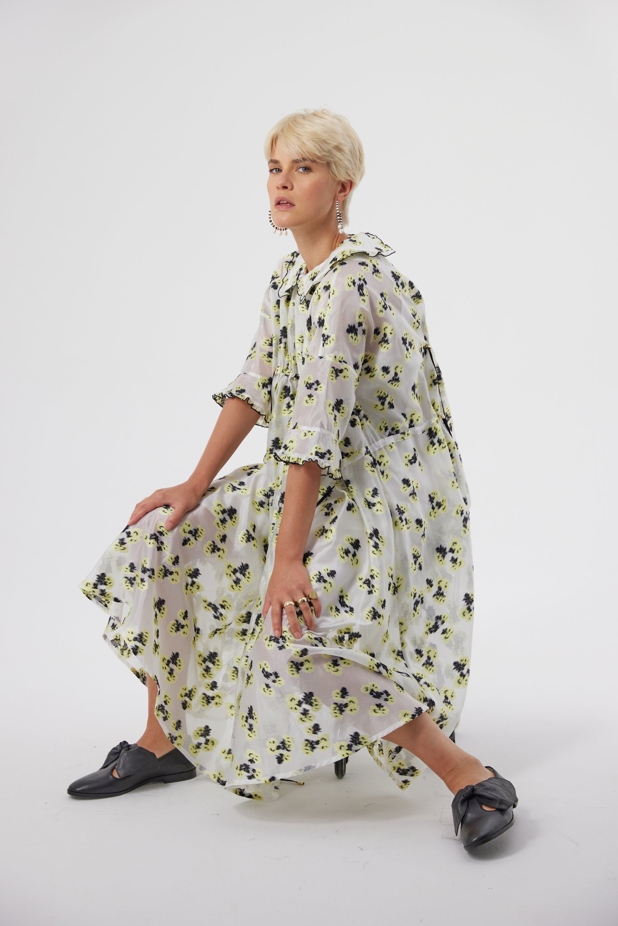 Scarlett dress in Firefly embroidery