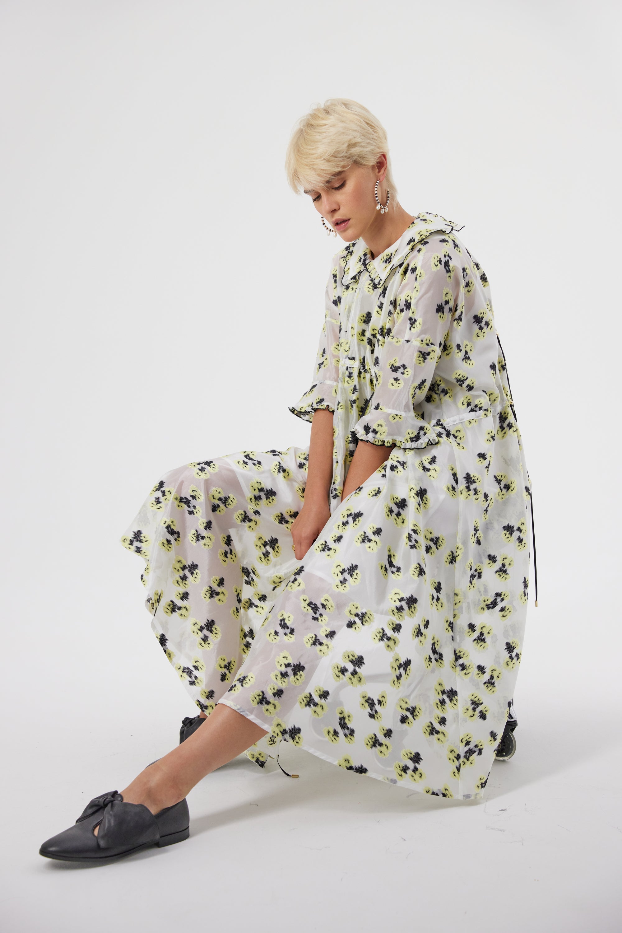 Scarlett dress in Firefly embroidery