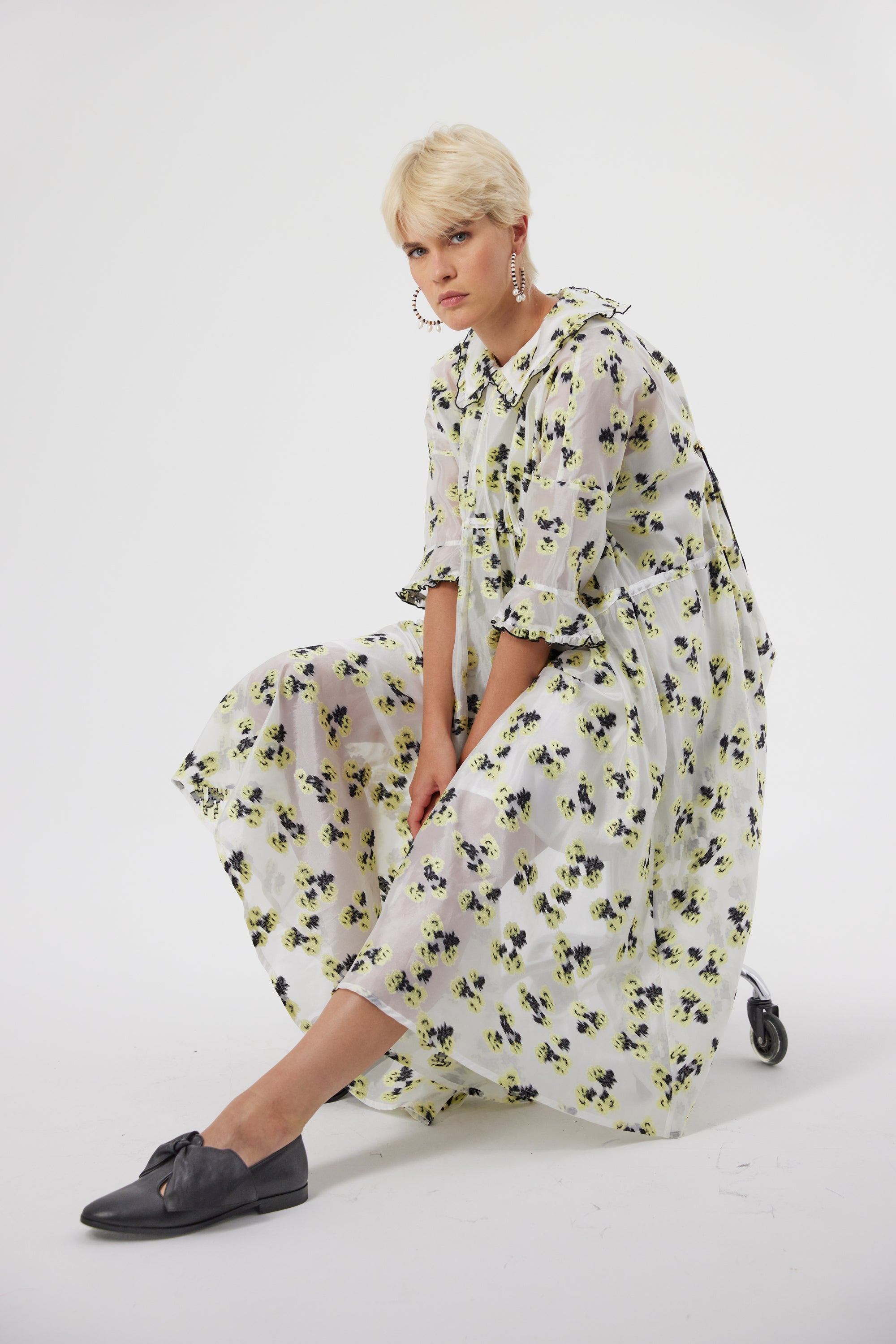 Scarlett dress in Firefly embroidery