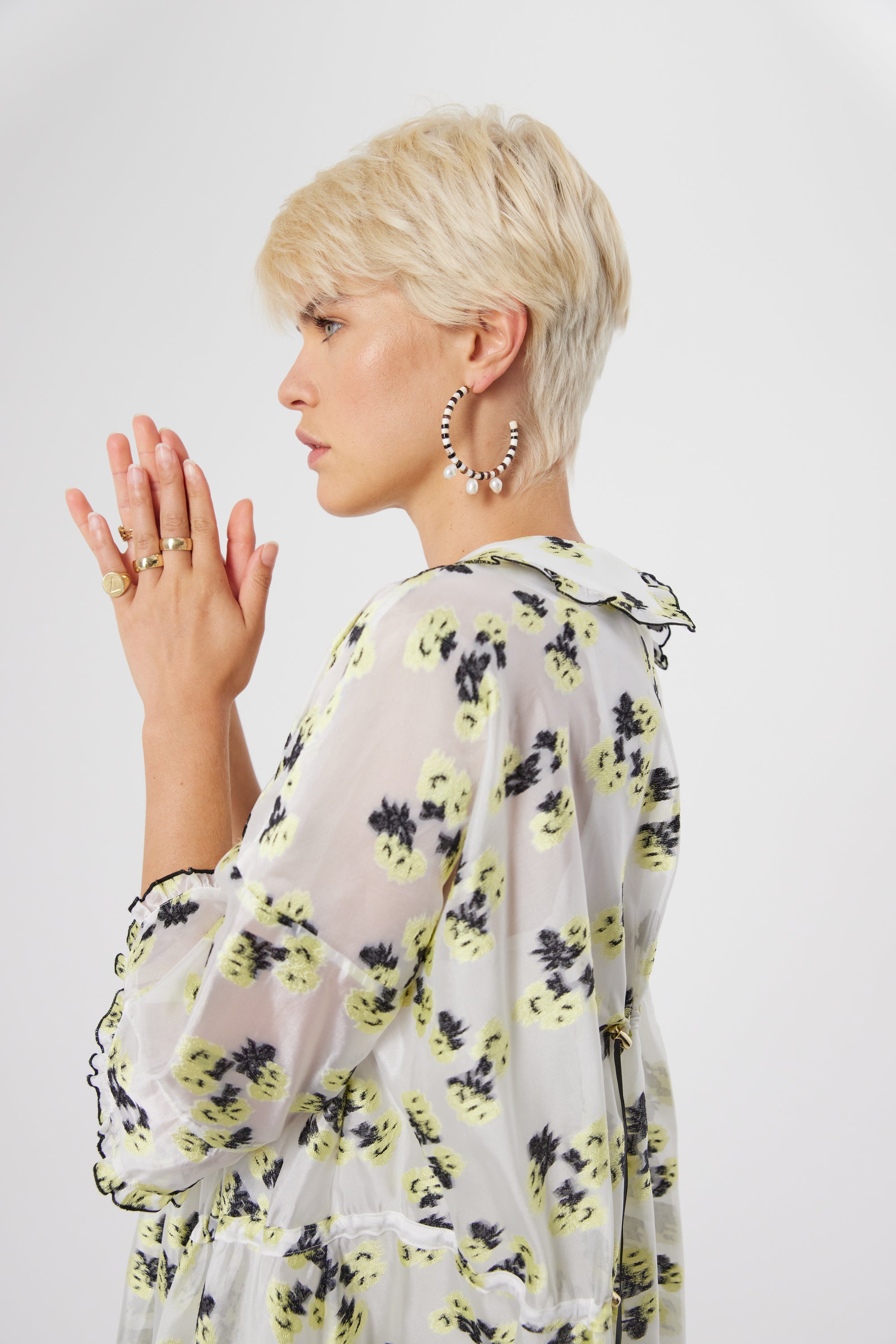 Scarlett dress in Firefly embroidery