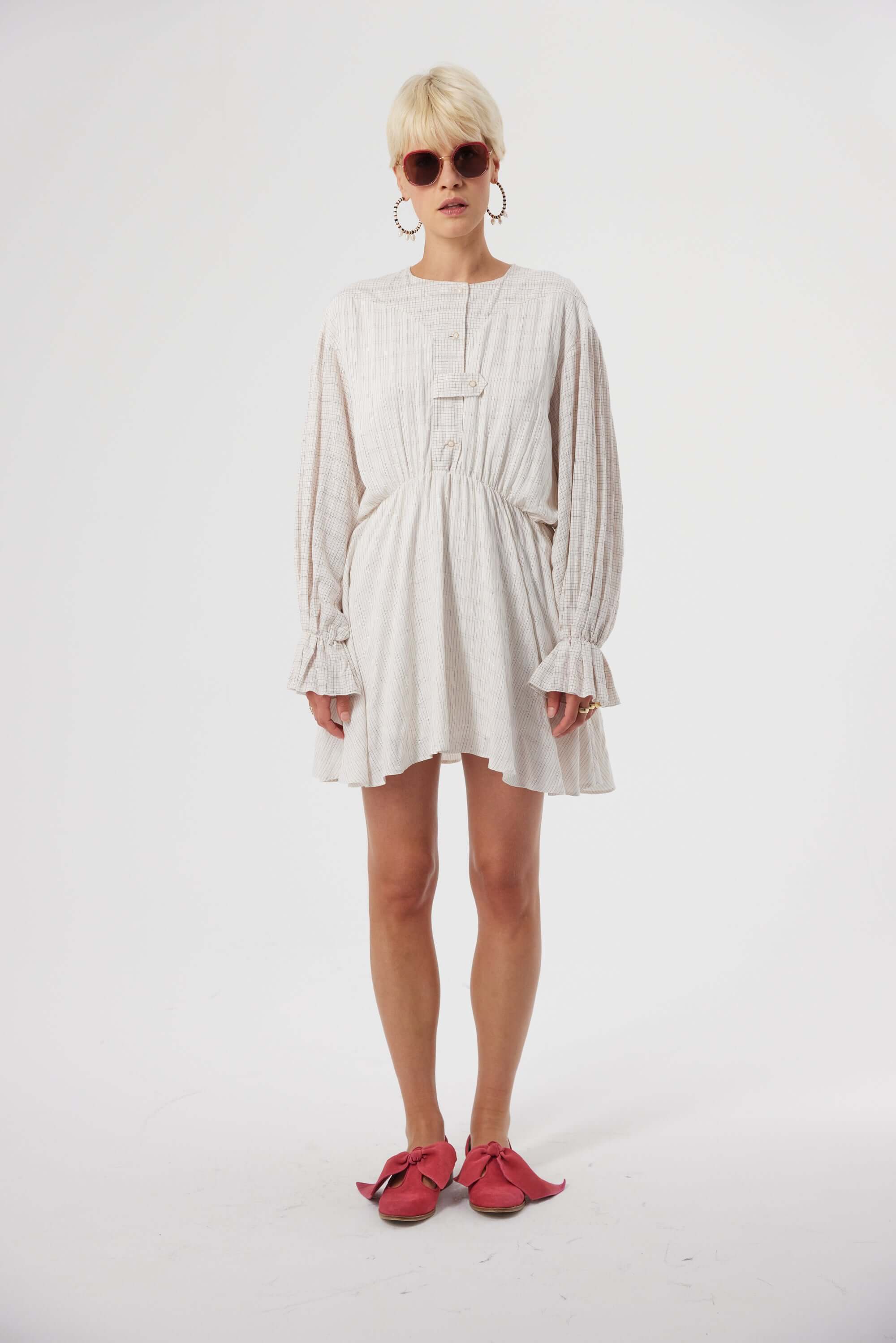 Trigalière dress in Blues weave | Heimstone