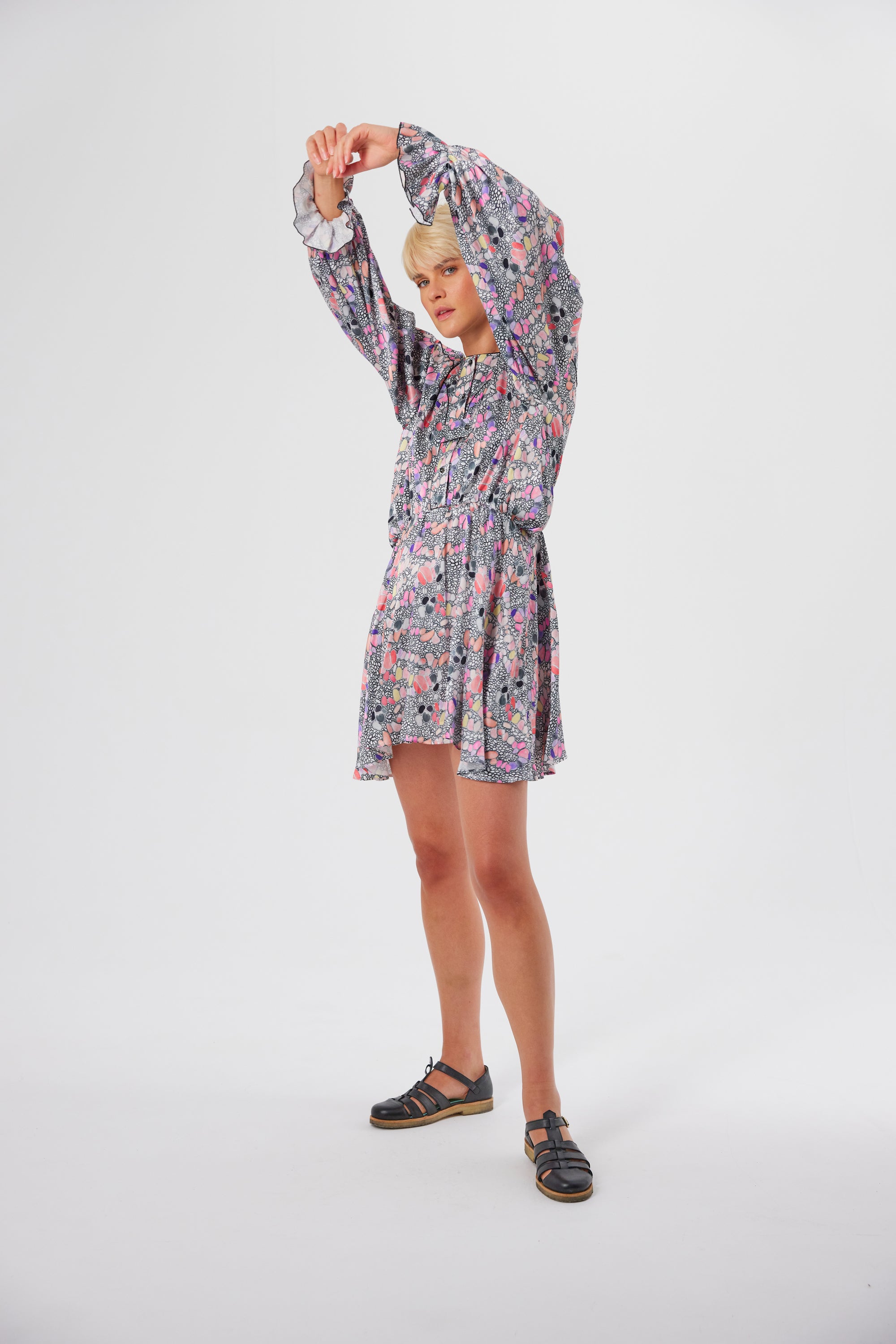 Robe Trigalière en imprimé Mochi