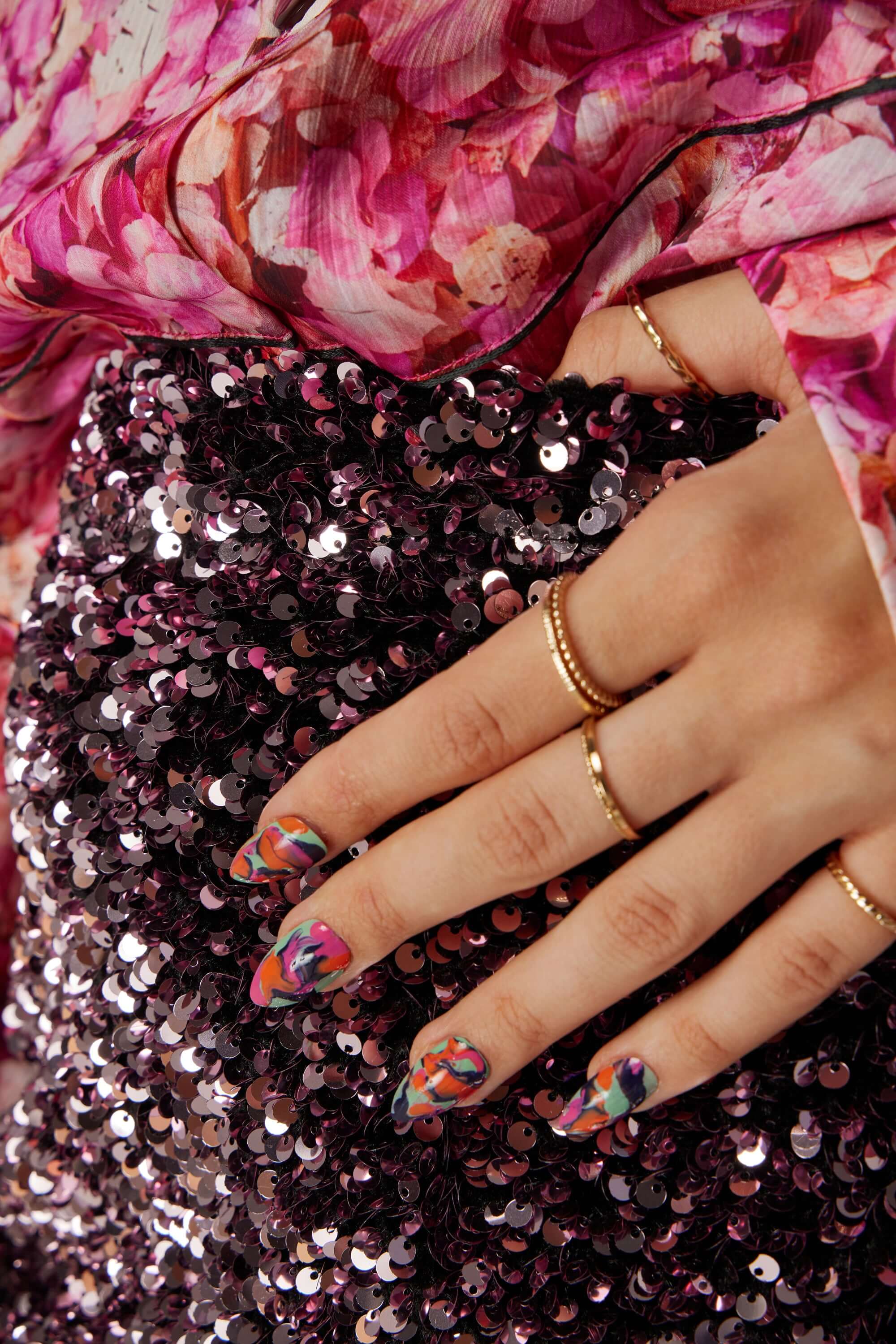 Jupe Fox en sequins Constellations