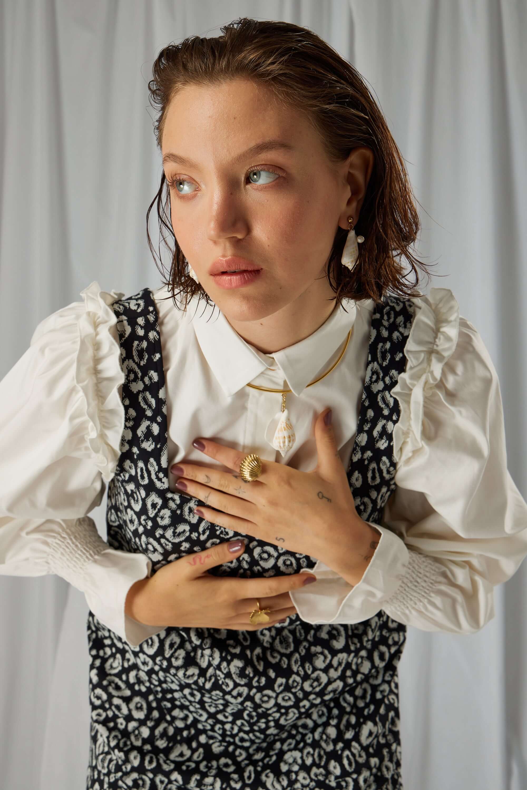 Robe Nil en jersey Léopard Ecume