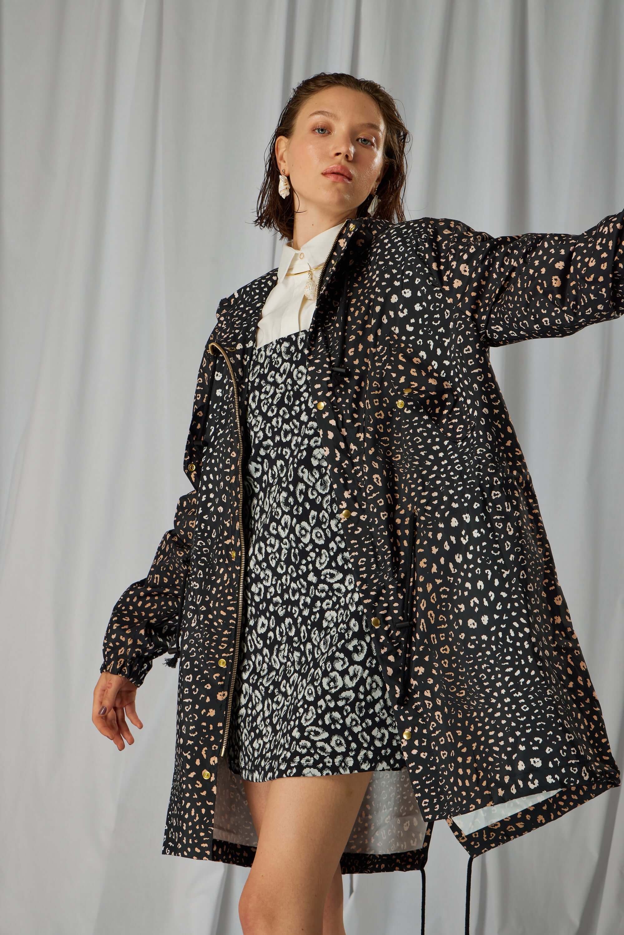 Robe Nil en jersey Léopard Ecume