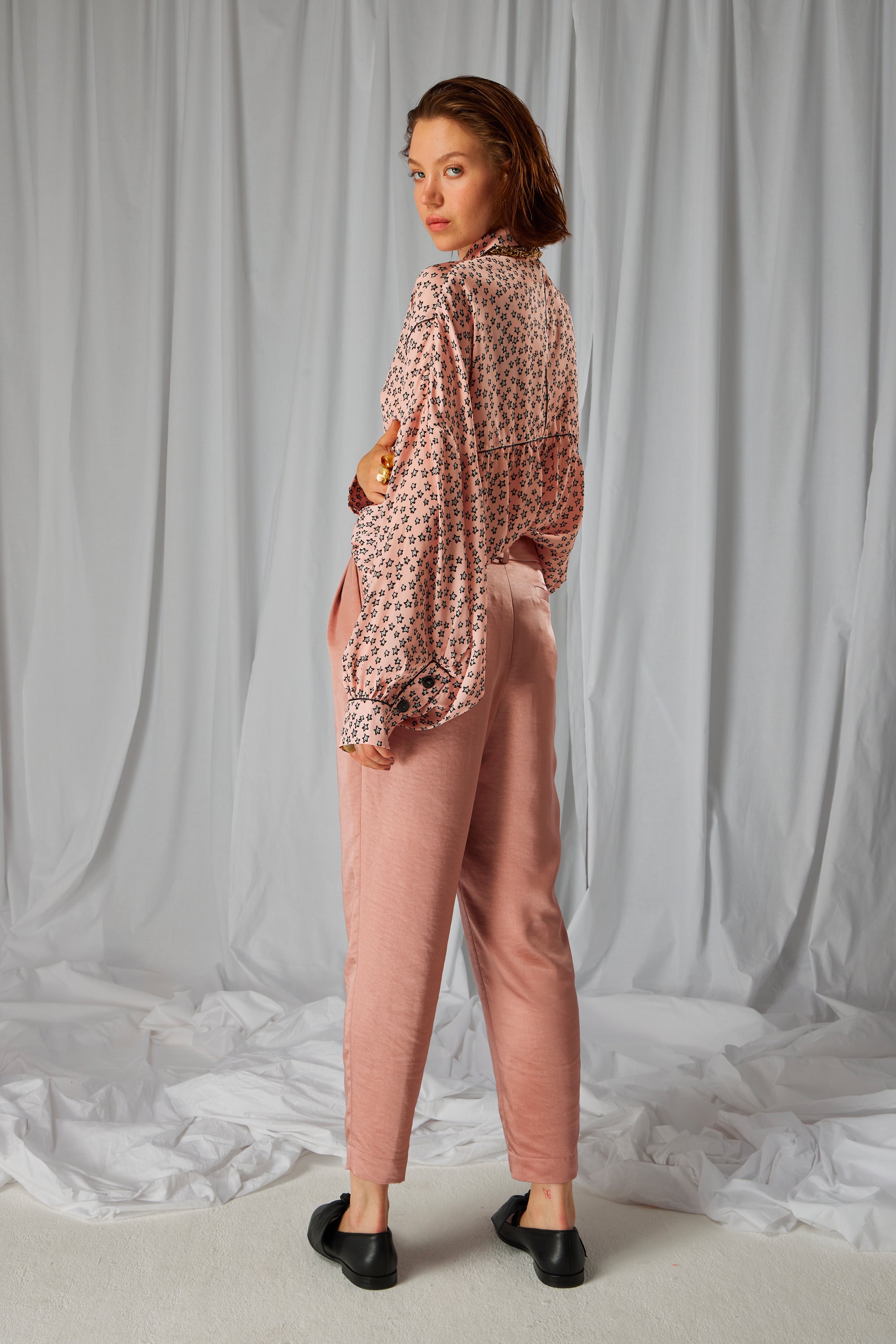 Gabriel pants in pink Nude