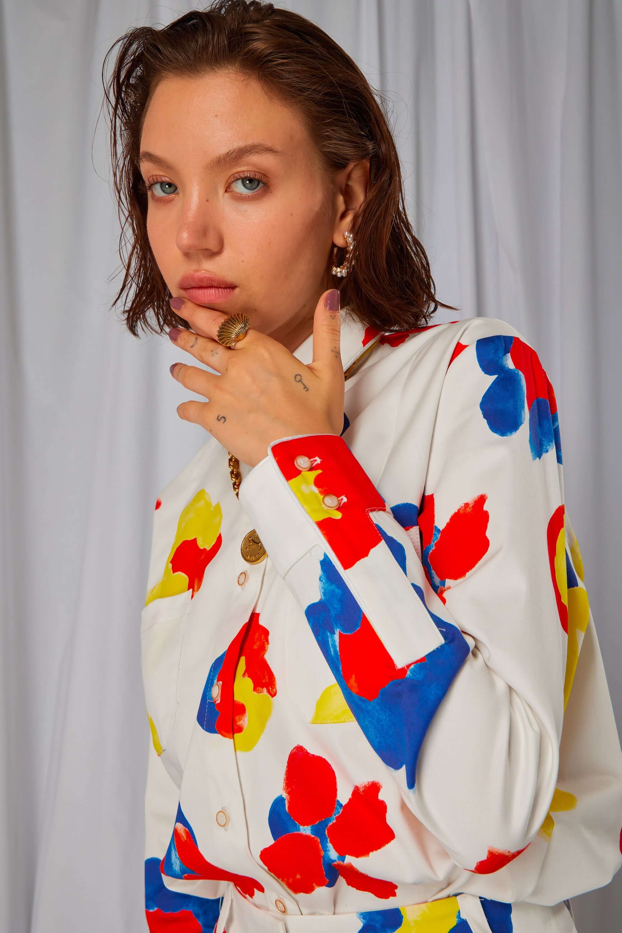 Chemise Dori en imprimé Primaire