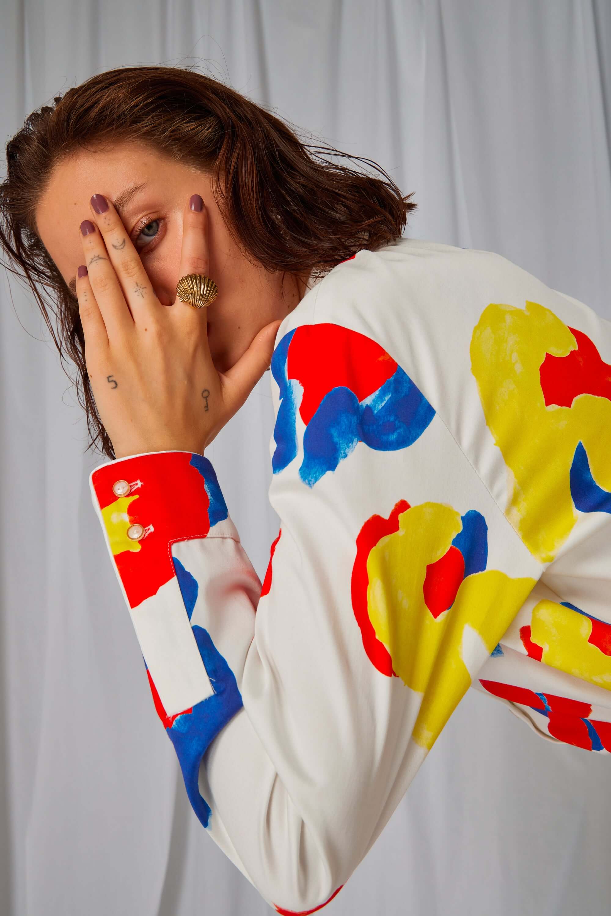 Chemise Dori en imprimé Primaire